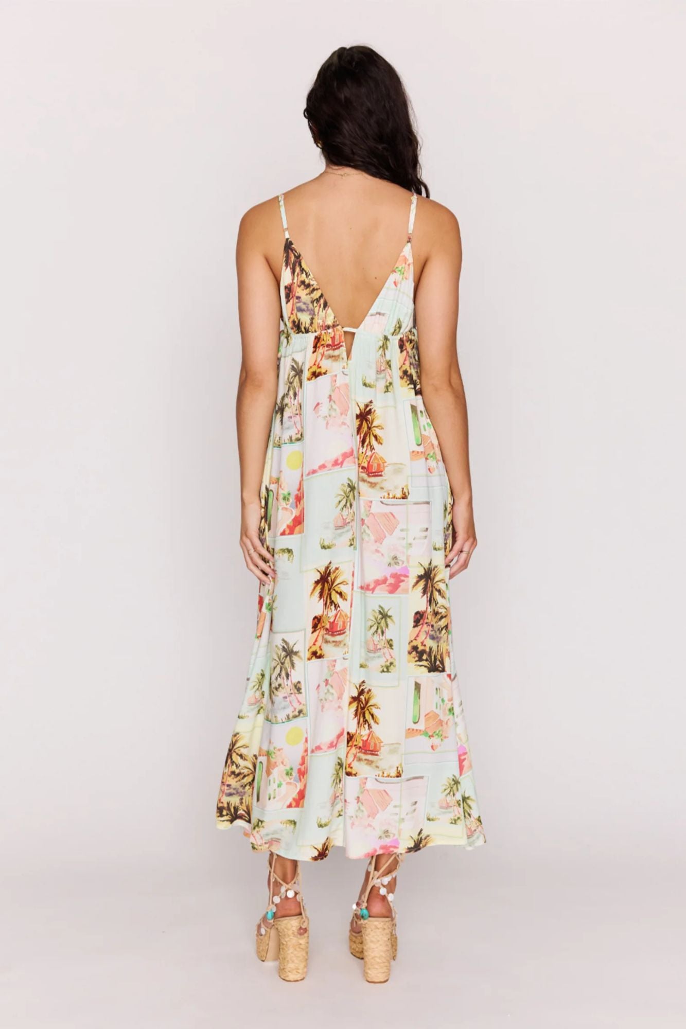 Dolce Deep Plunge Maxi Dress