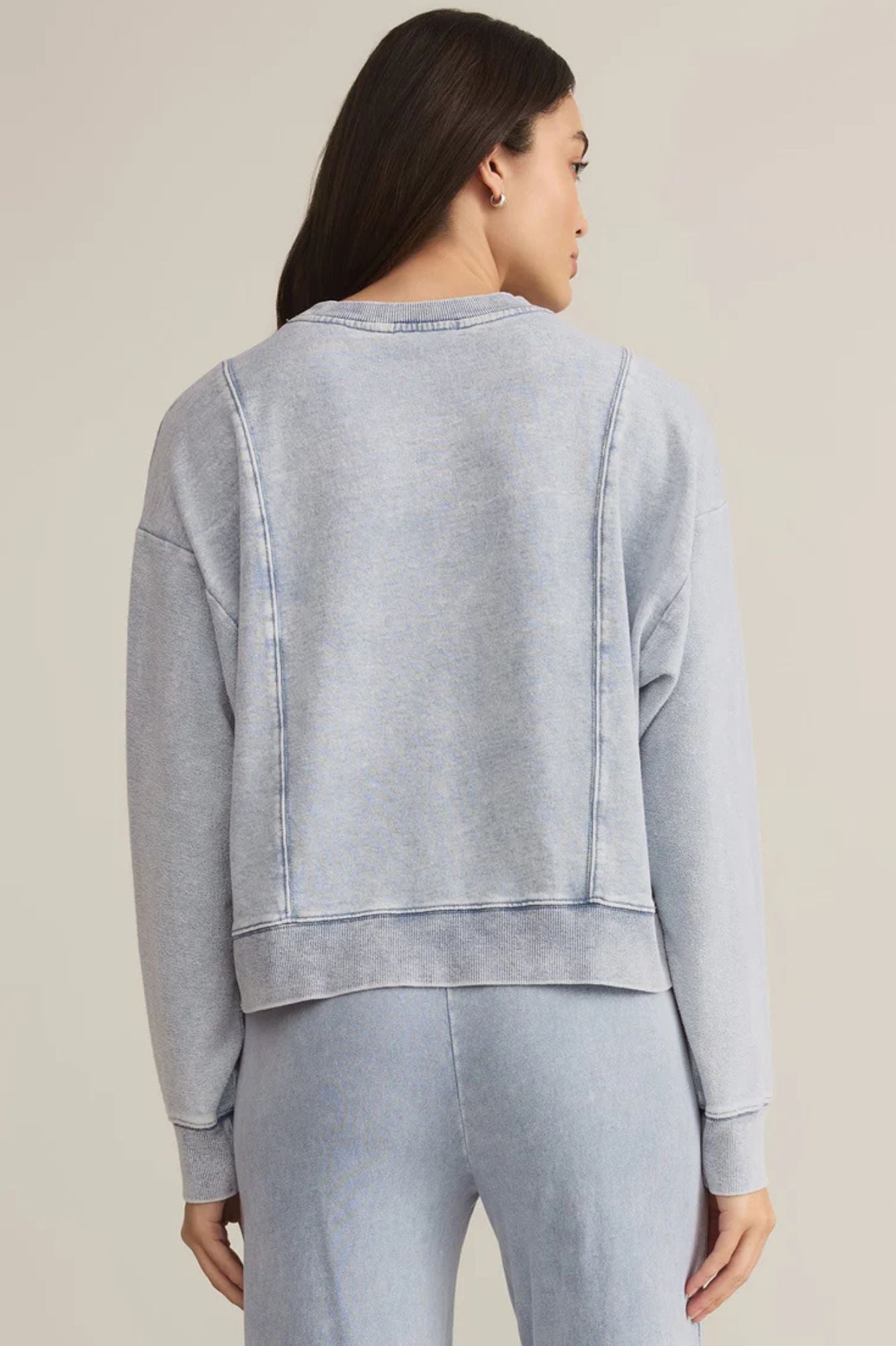 LAX Knit Denim Sweatshirt