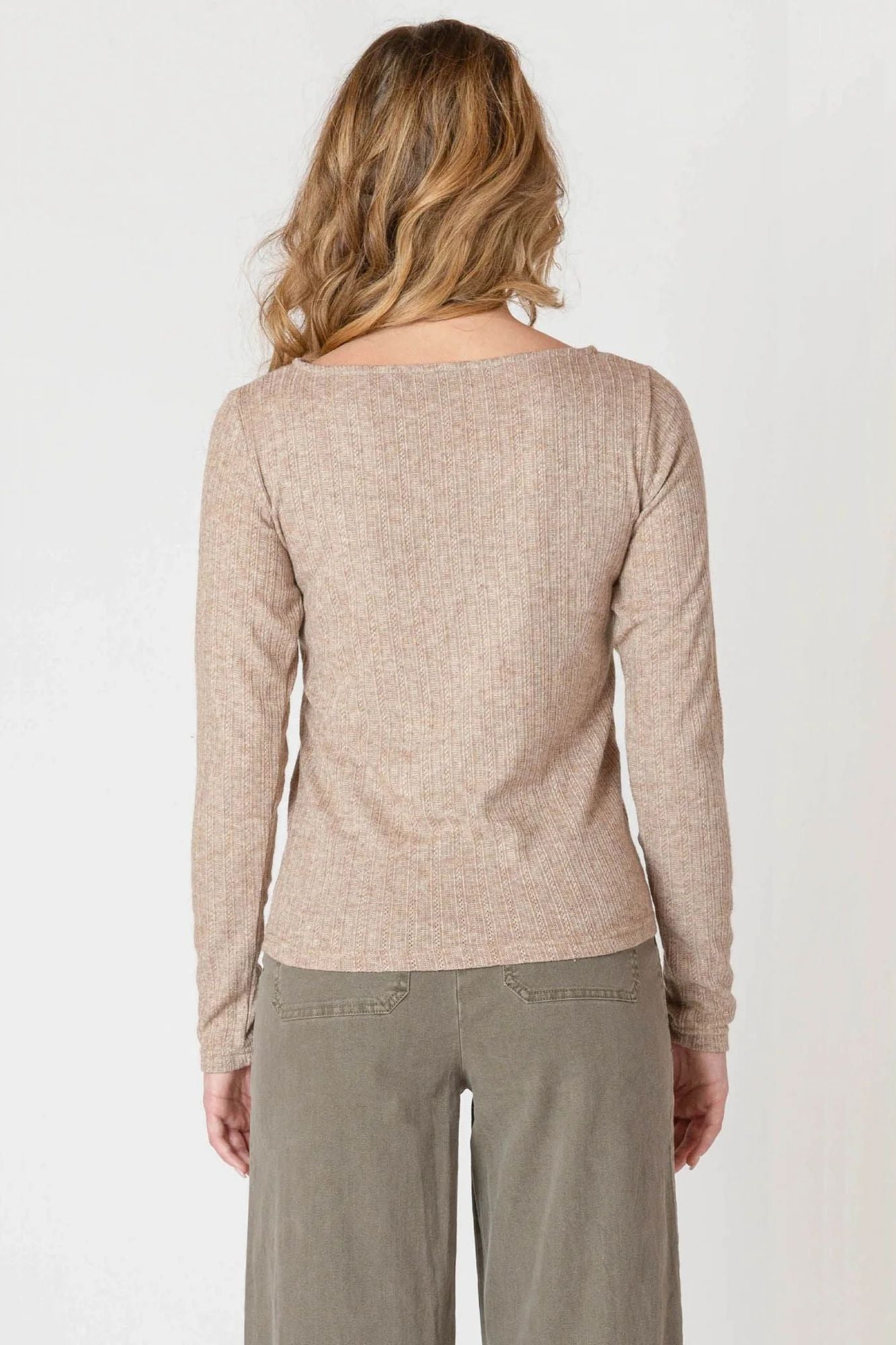 Boatneck Textured Top