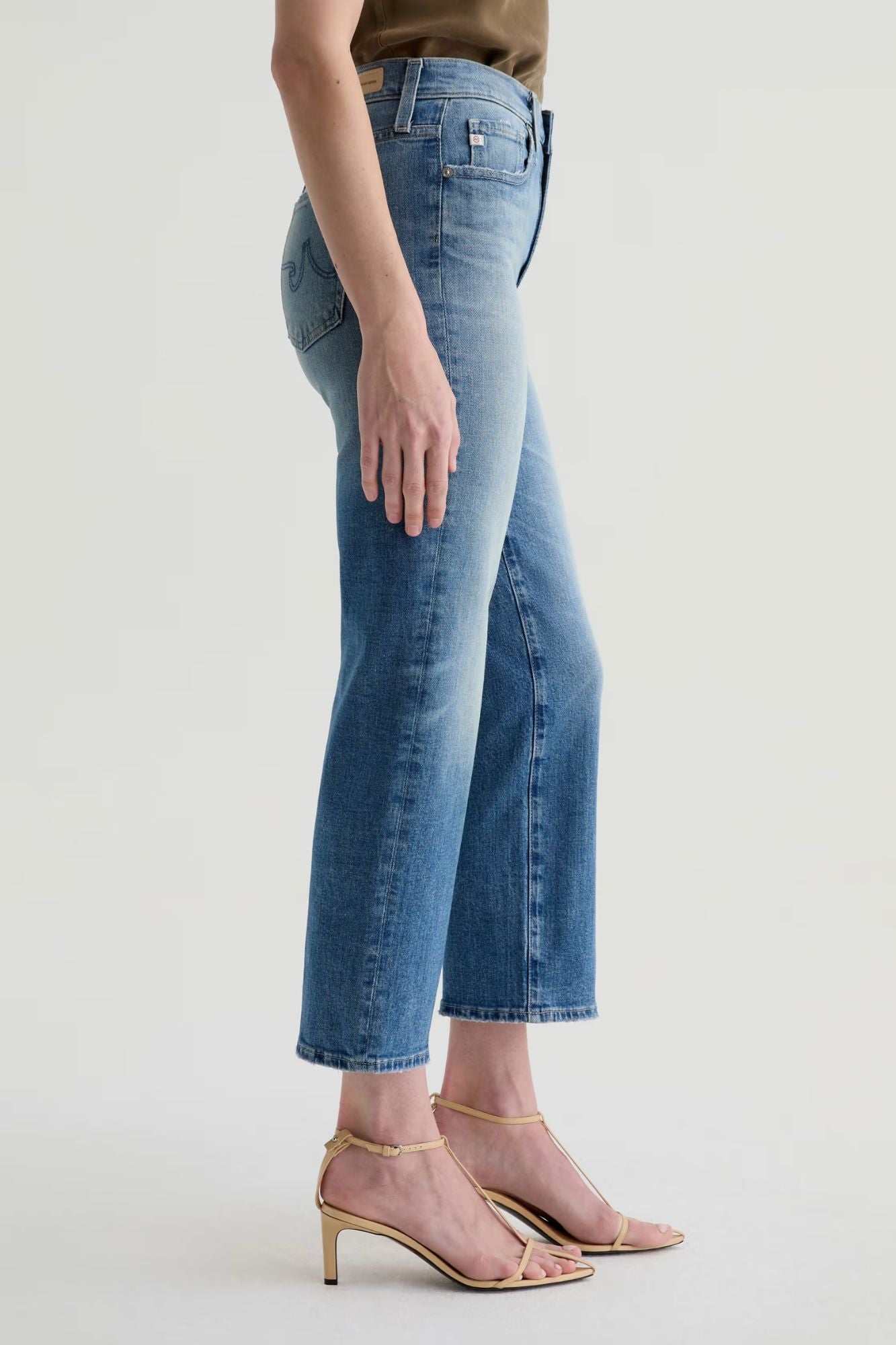 Brinley Crop Mid-Rise Straight Leg