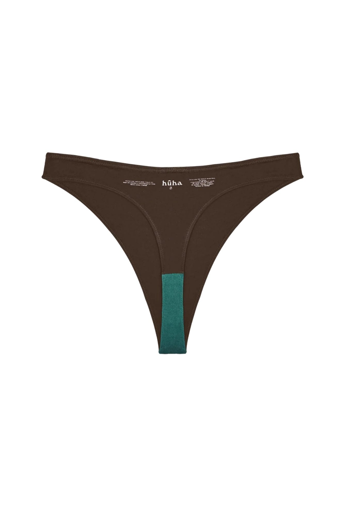 High Rise Thong Mineral Undies | Brown