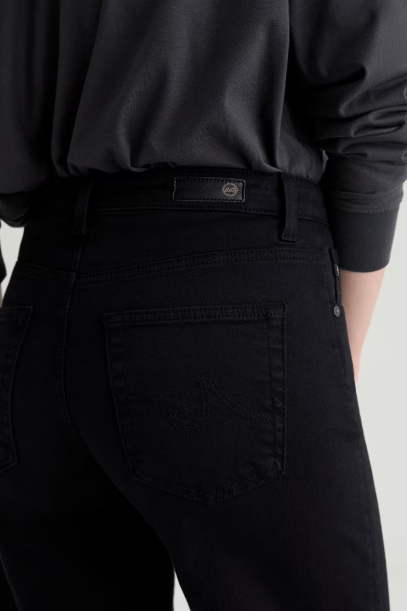 Saige Wide Leg Crop Super Black