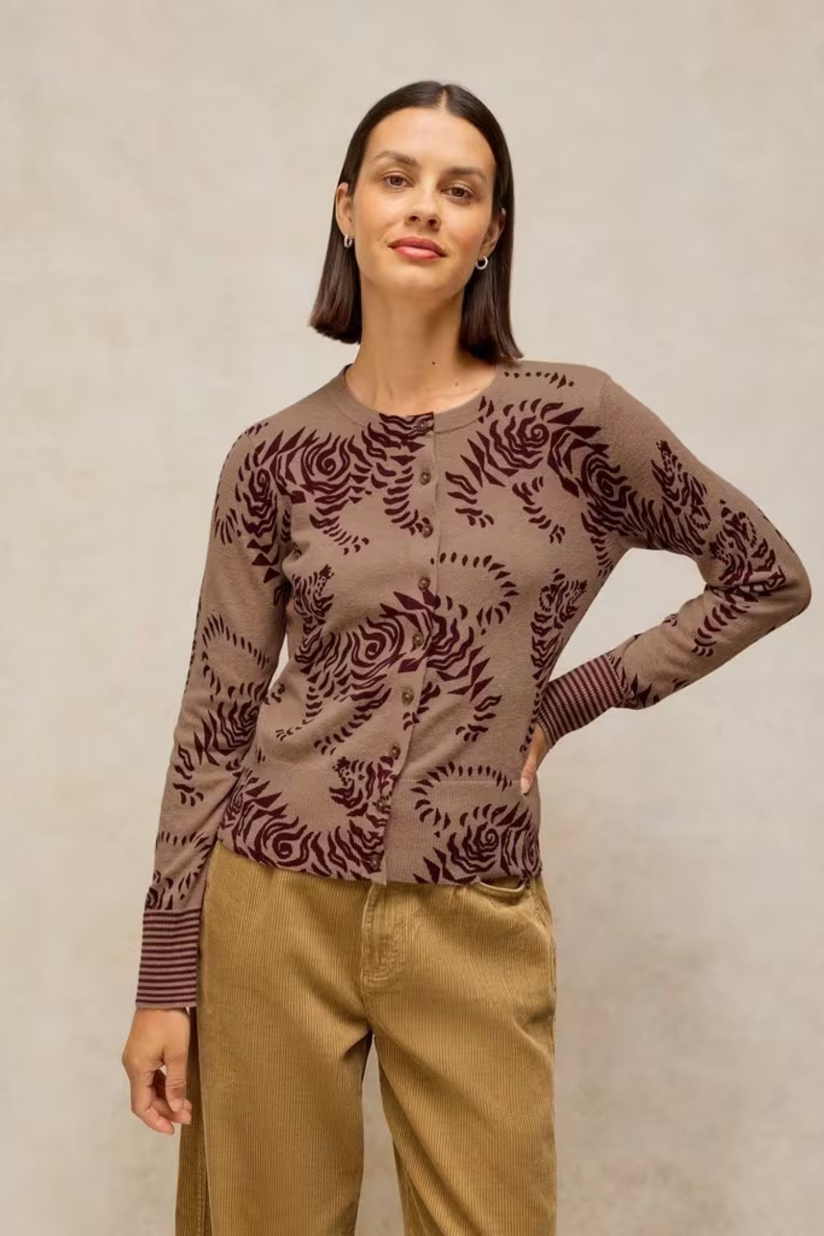 Lois Print Cardigan