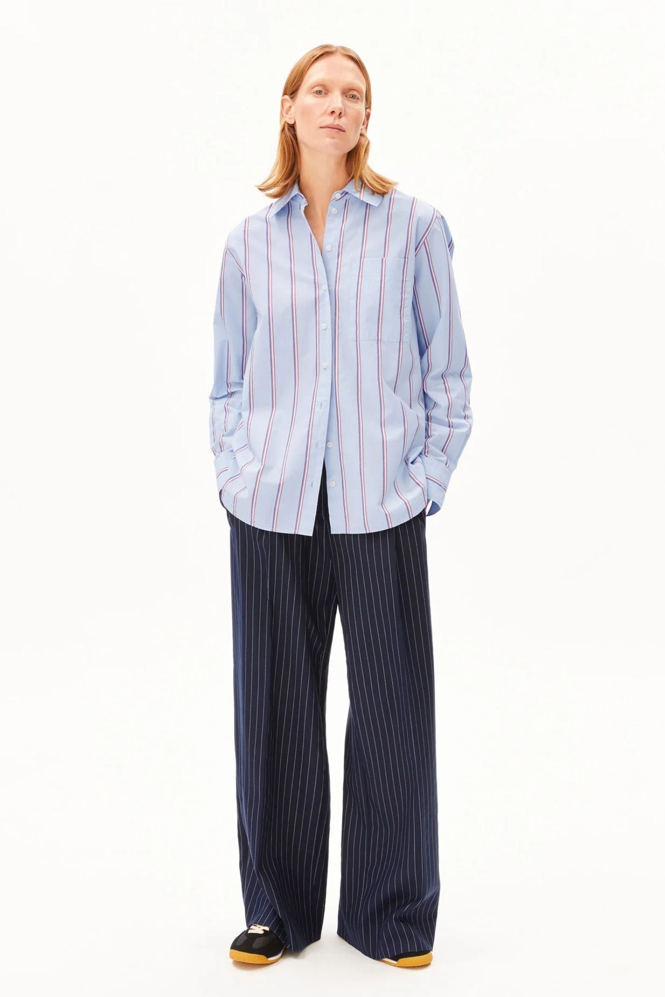 Stripe Loose Shirt Blouse