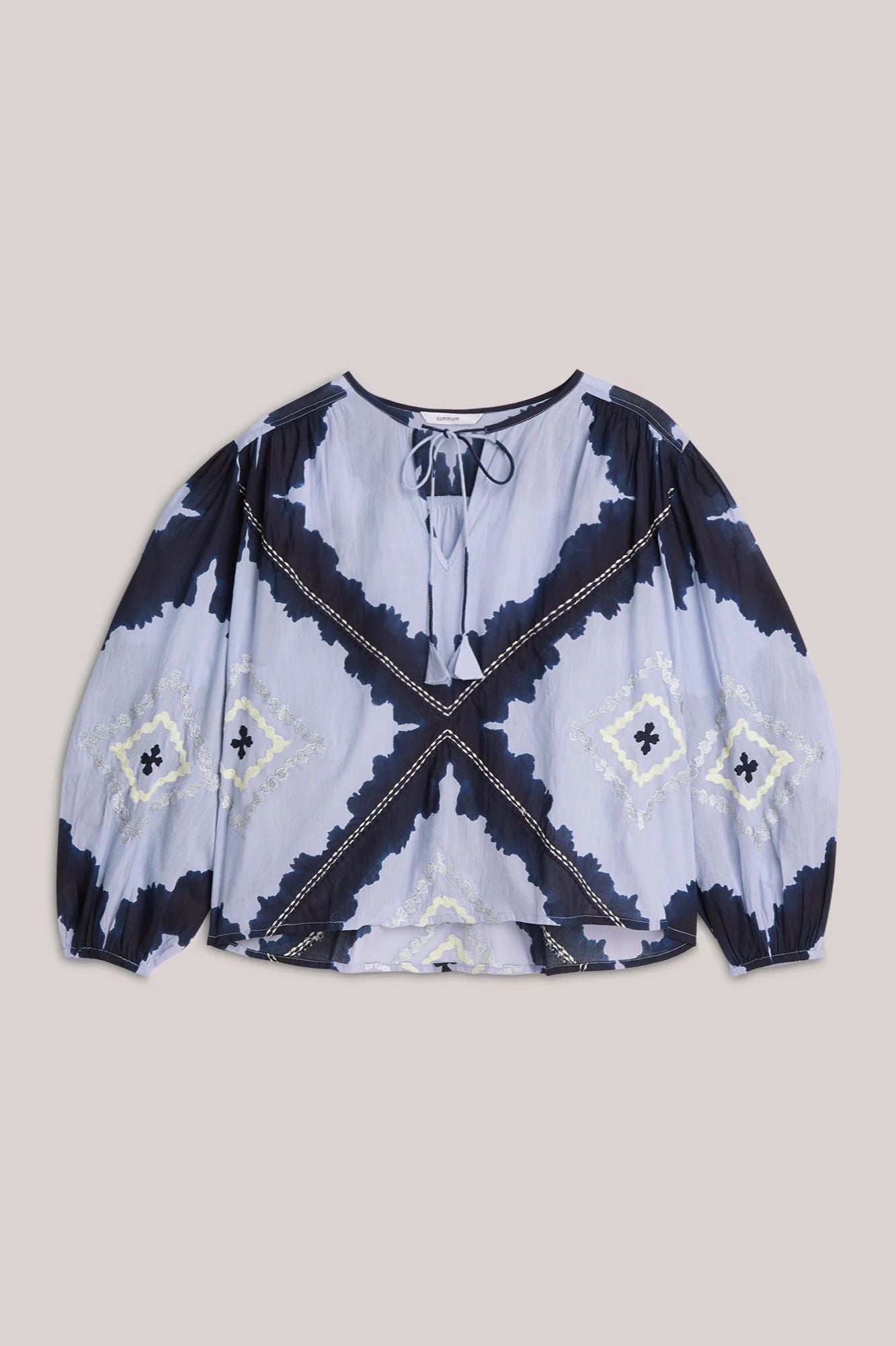 Tie-Dye Top in Cotton Voile