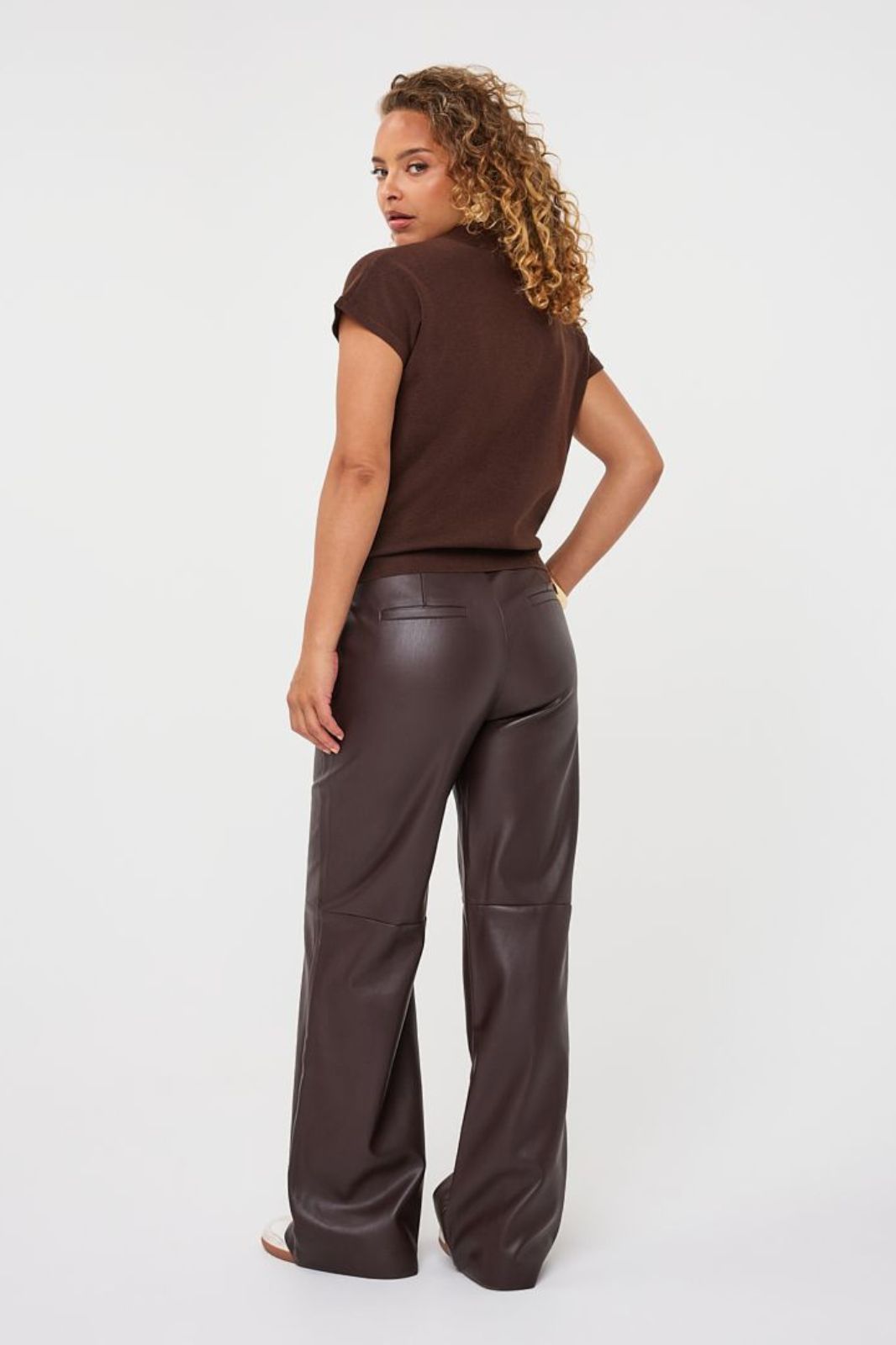 Faux Leather Trousers