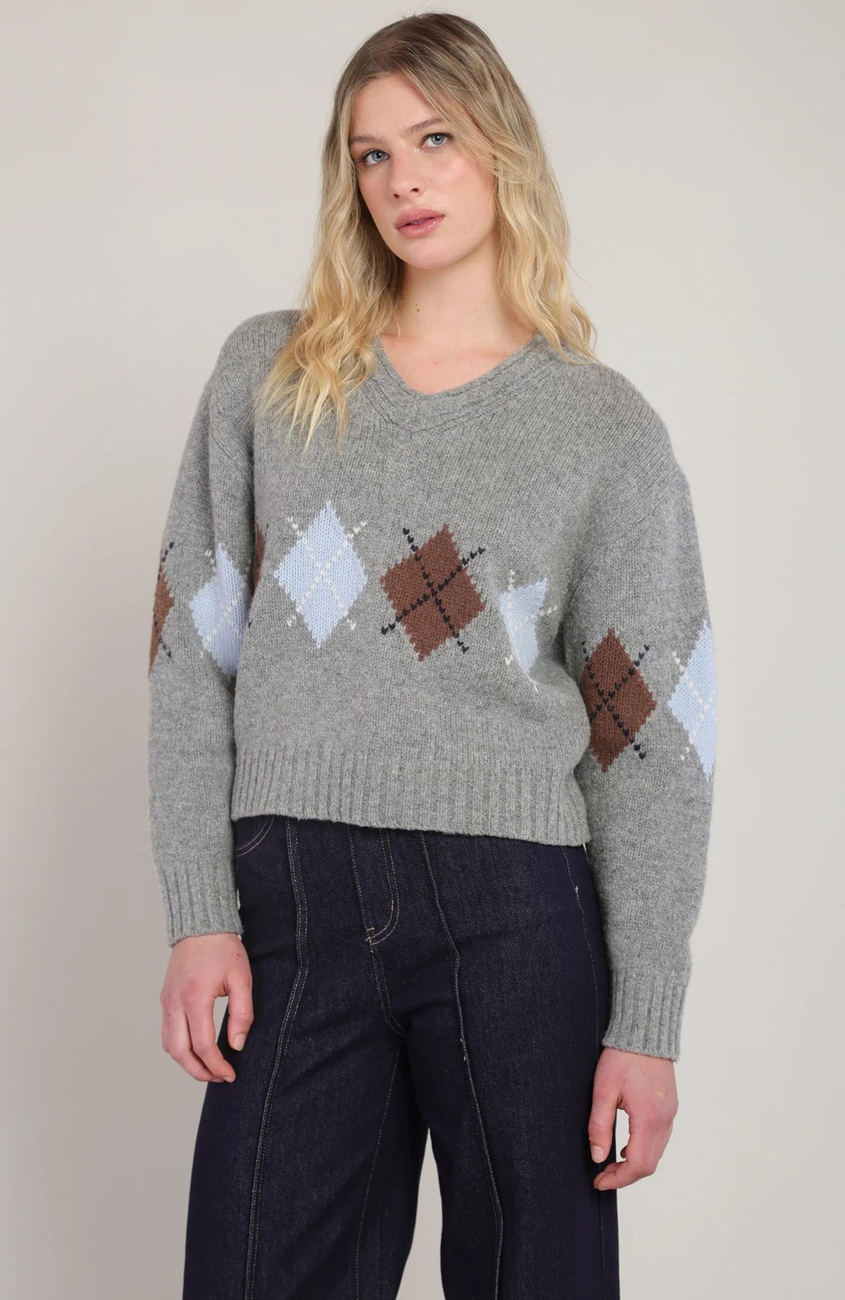 Argyle Sweater Top