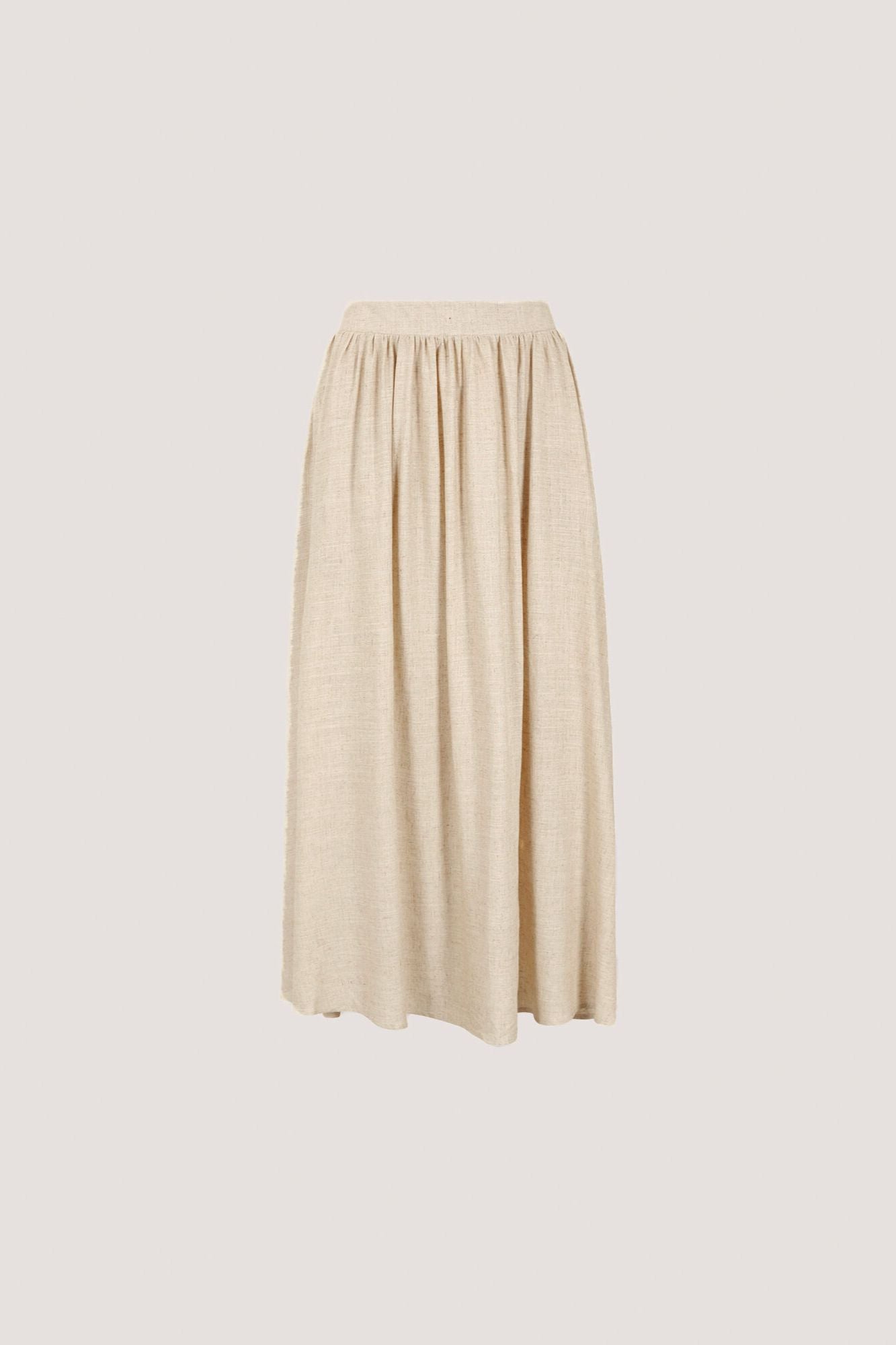Gathered A-Line Midmaxi Skirt