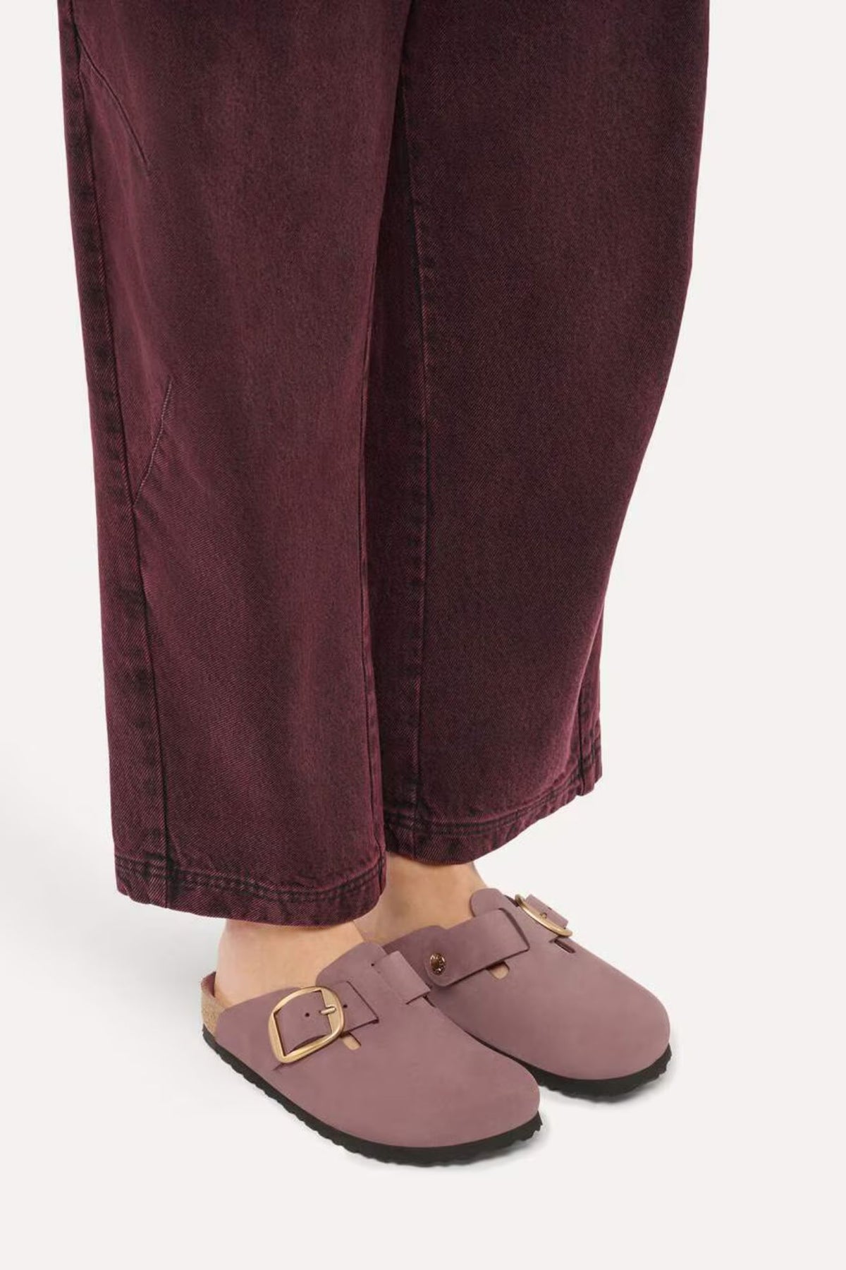 Boston Big Buckle Nubuck Leather I Narrow