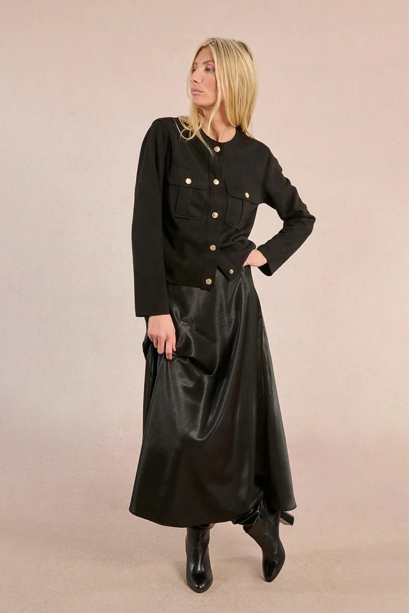 Ava Satin Skirt