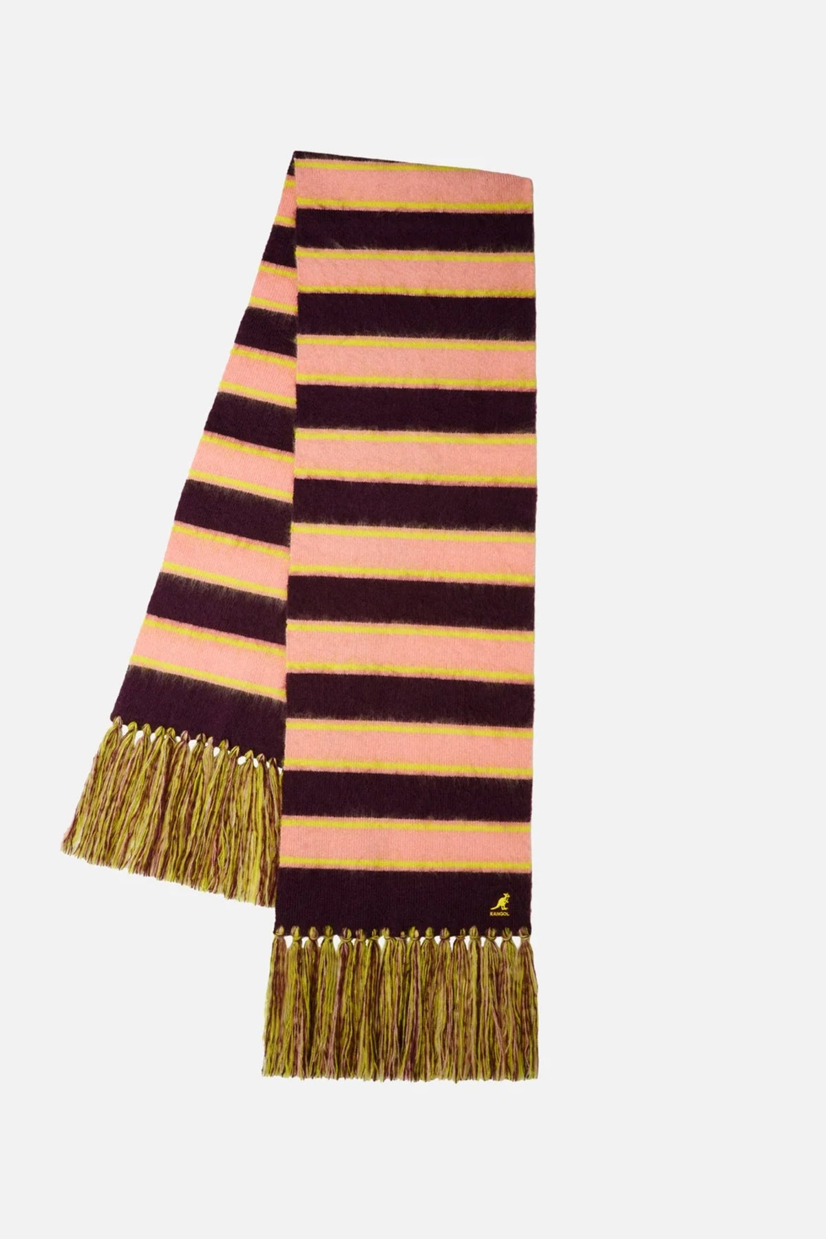 Fuzzy Stripe Scarf
