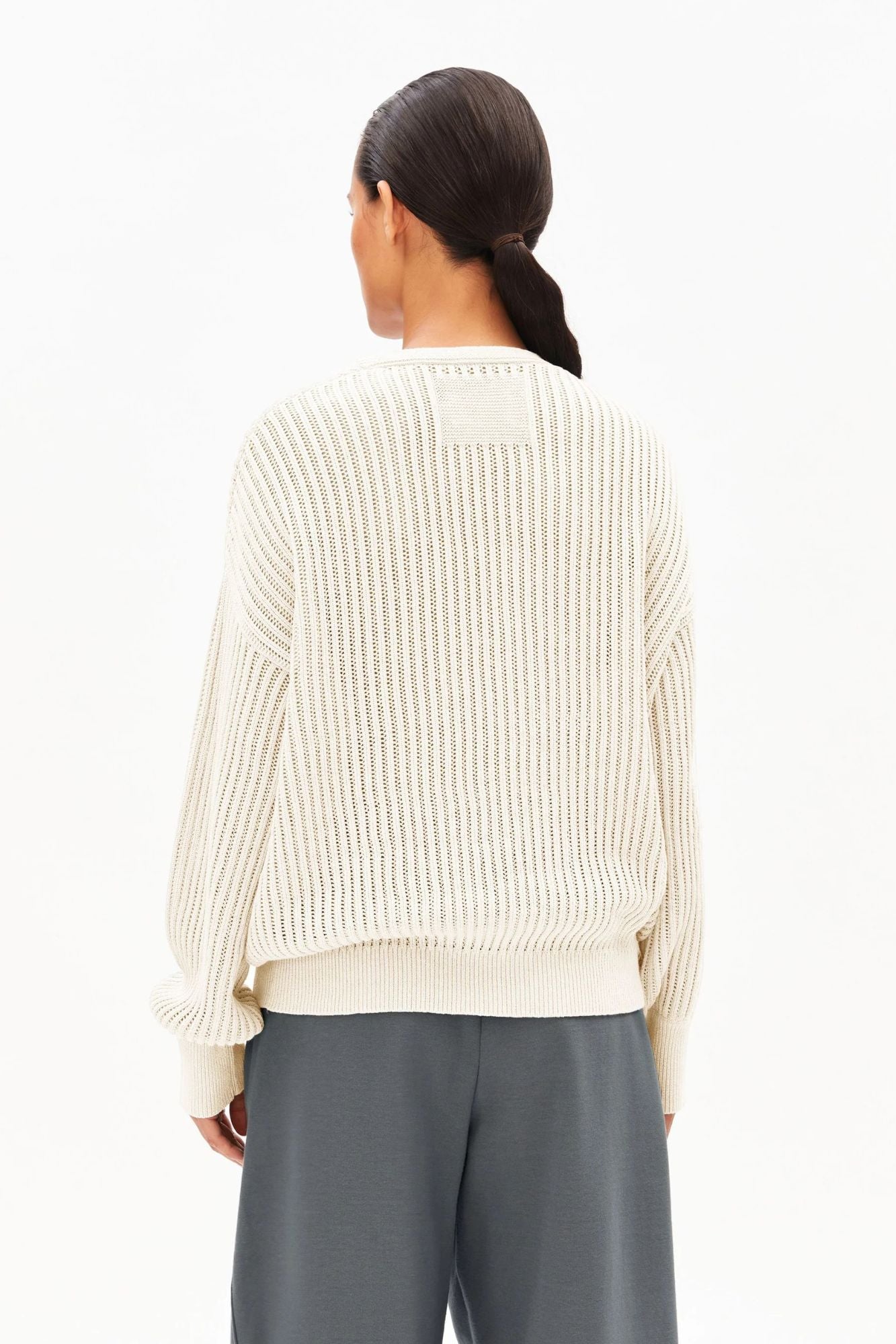 Linen Blend Knit Sweater