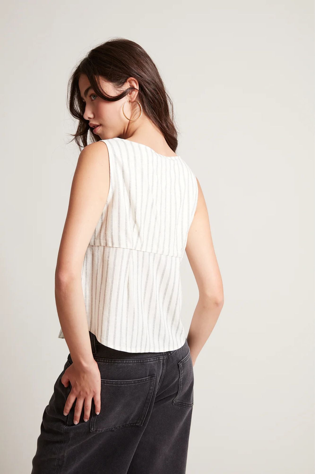 Lona Front Tie Top