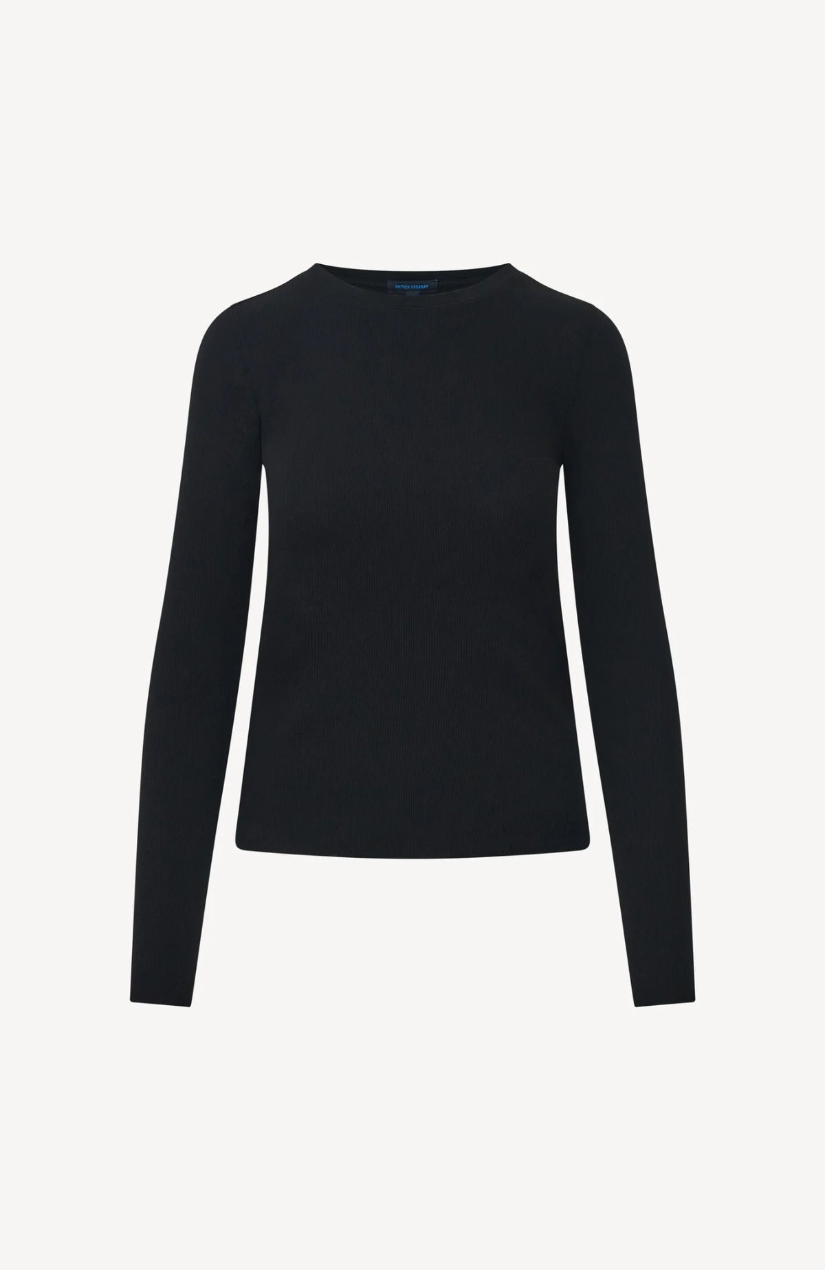 Stretch Ribbed Crew T-Shirt