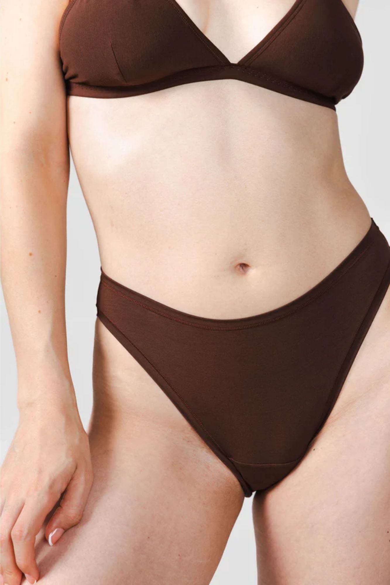 High Rise Bikini Mineral Undies I Brown