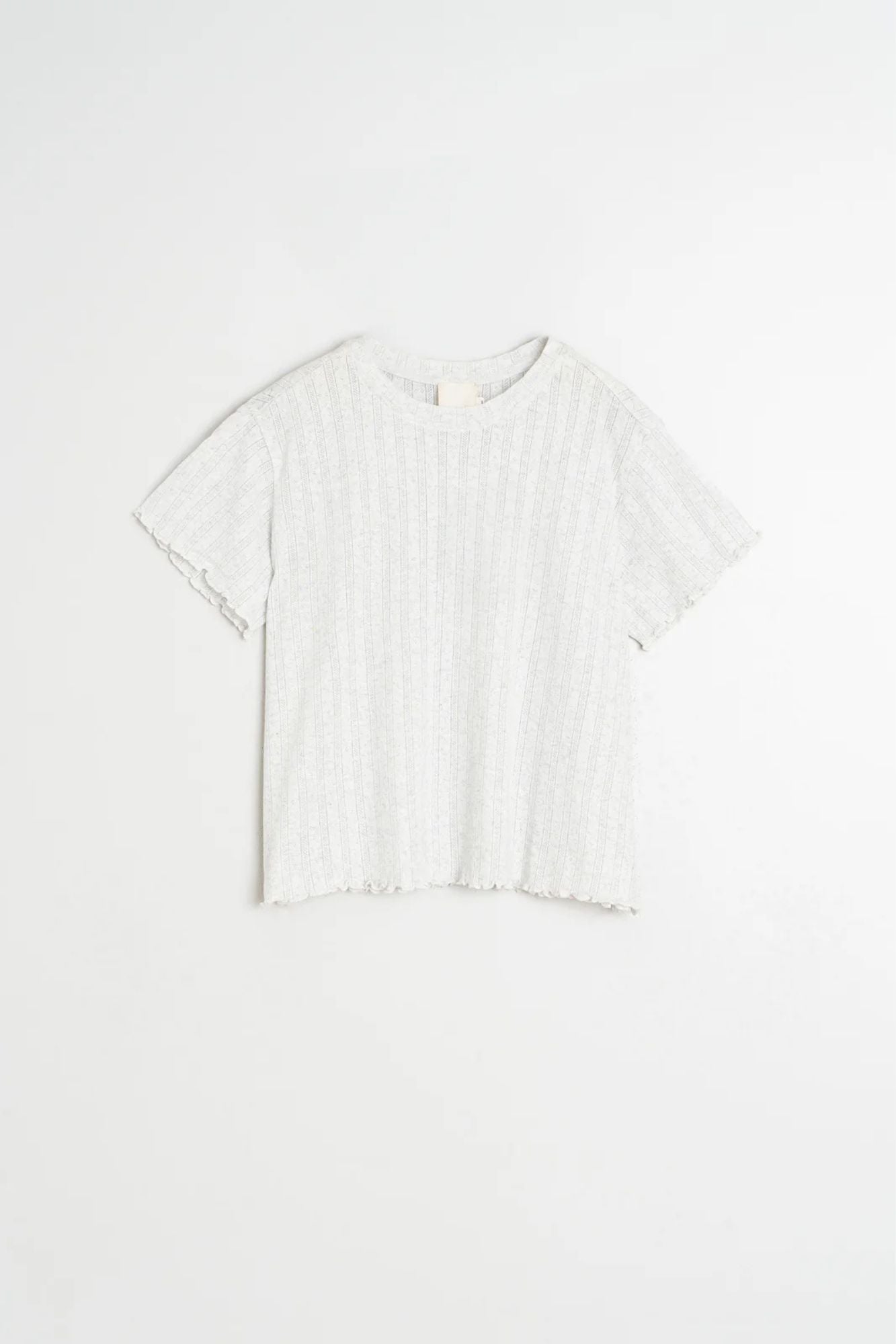 Cropped Rib Shirt