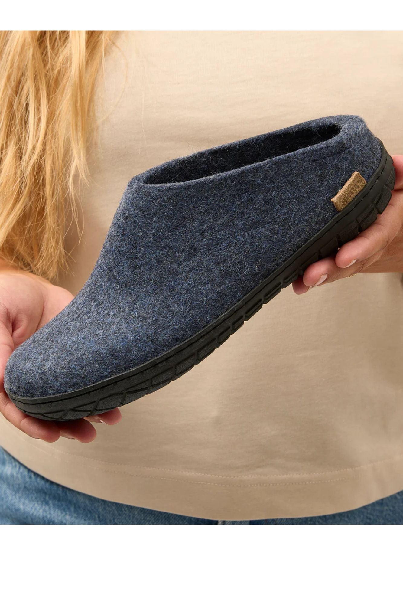 Slip-On | Black Rubber Sole Denim