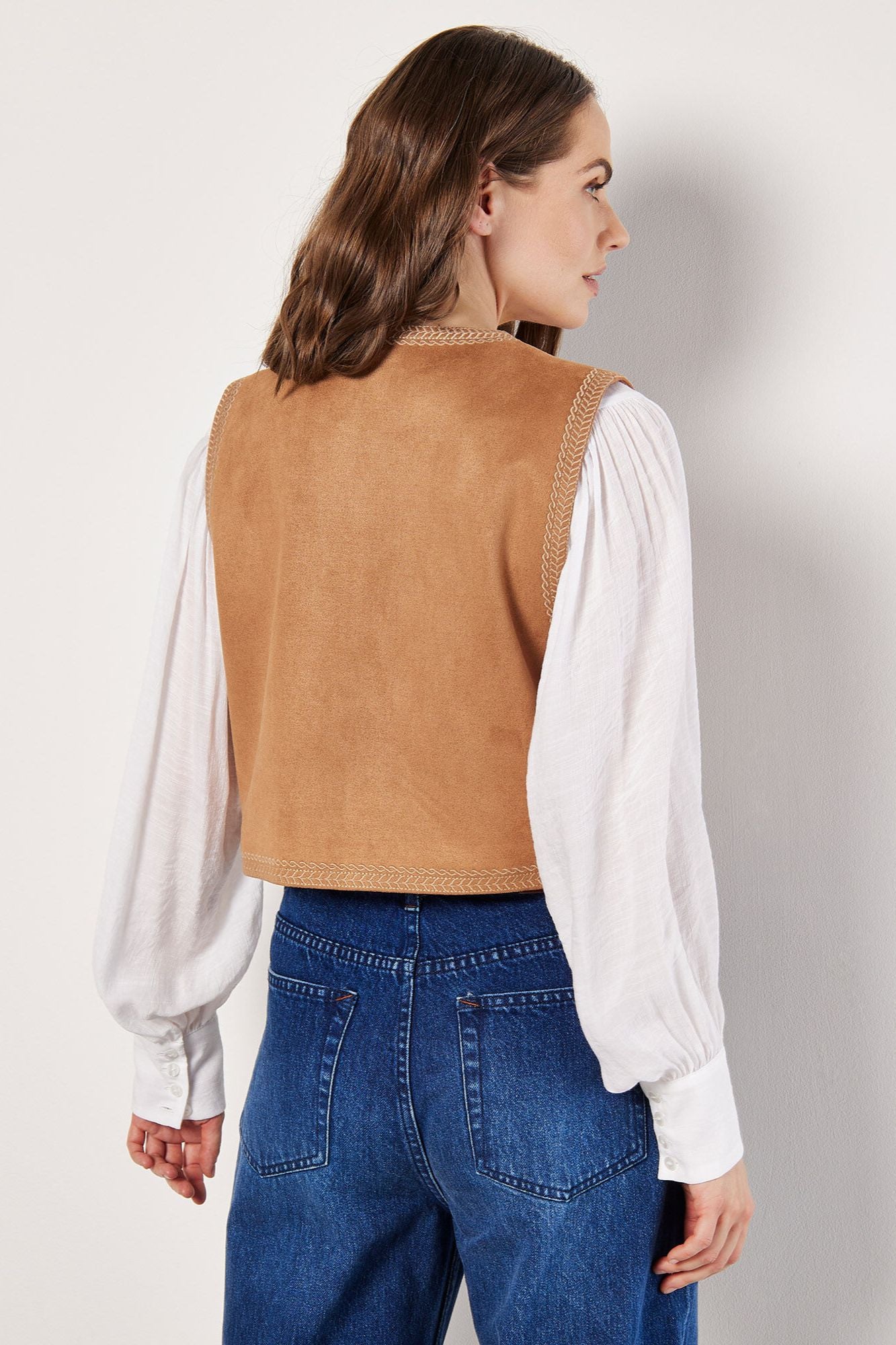 Paisley Suedette Vest