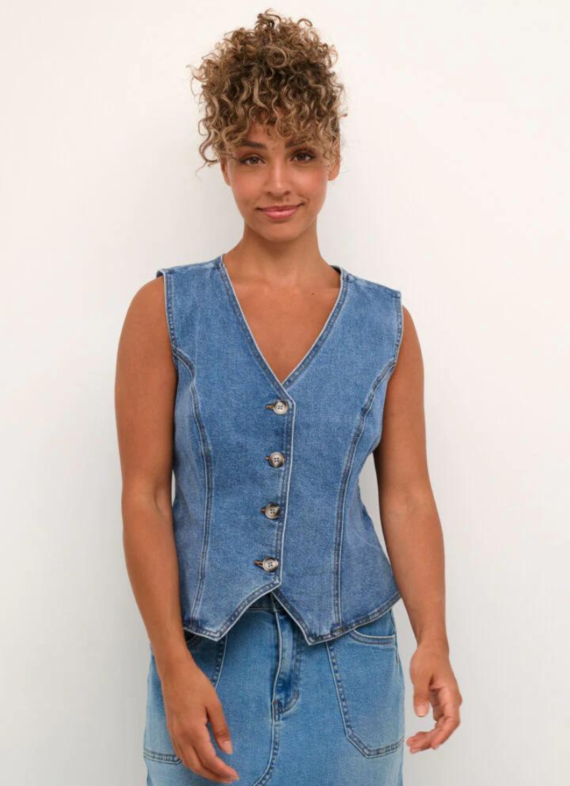 Gilet en jean Fatima