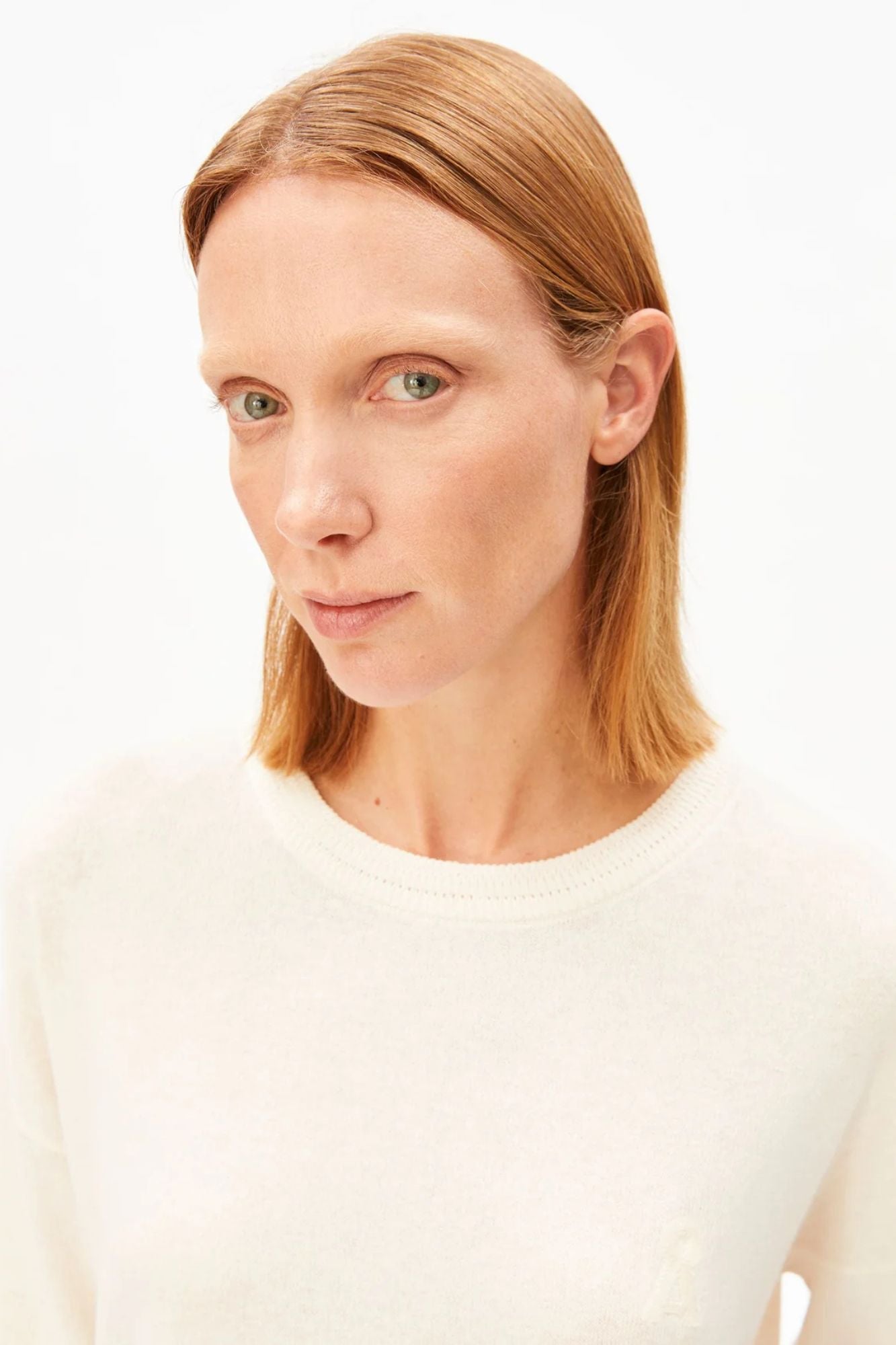 Short Sleeve Linen Blend Knit Sweater
