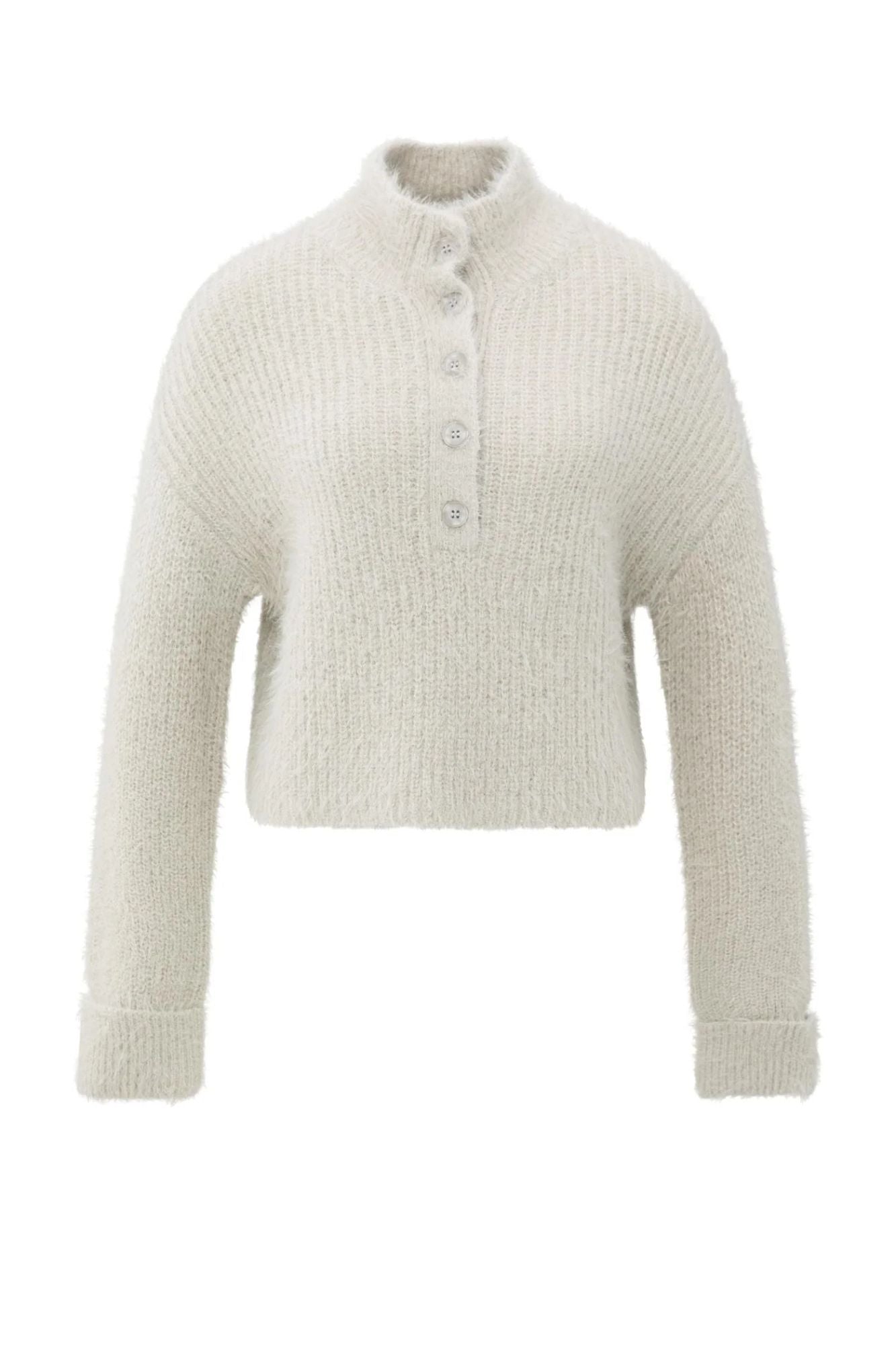 Furry Sweater With Collar