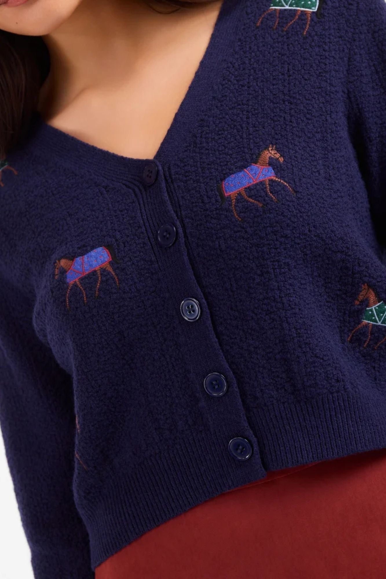 Esme Embroidered Horse Cardigan