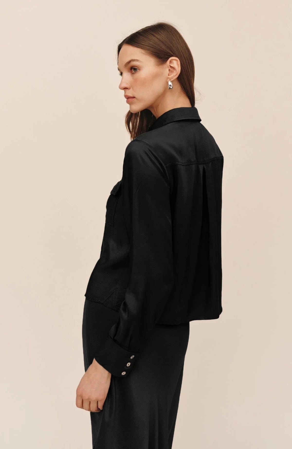 Utility Crop Button Down