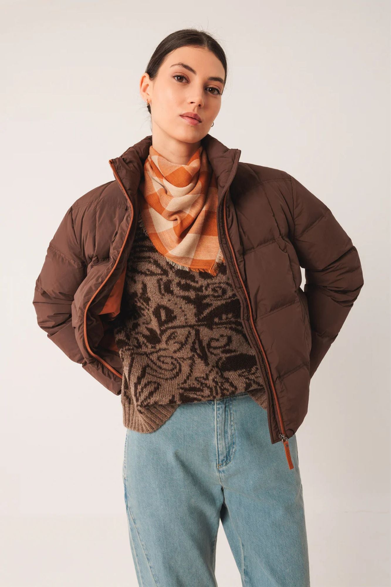 Bicolor Jacquard Sweater