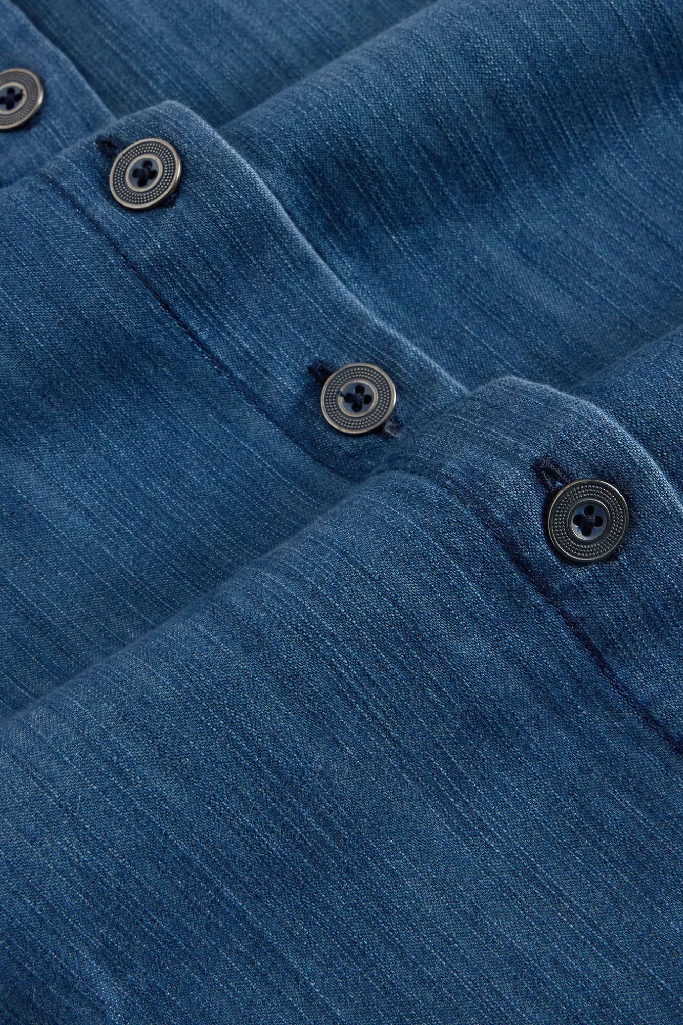 Heather Denim Midi Skirt