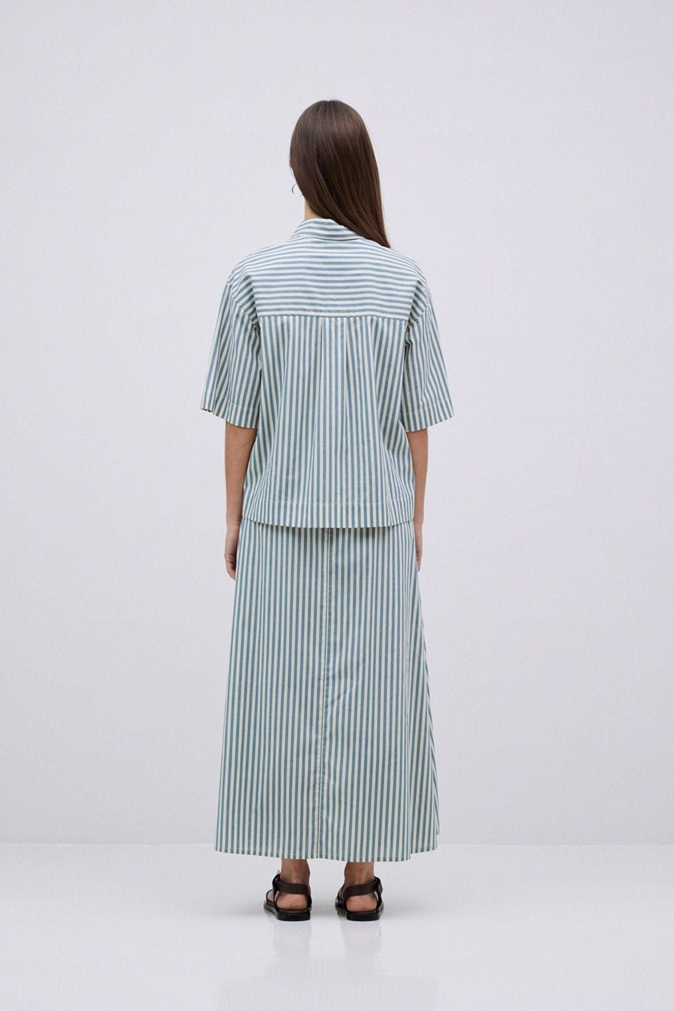 Striped Poplin Shirt