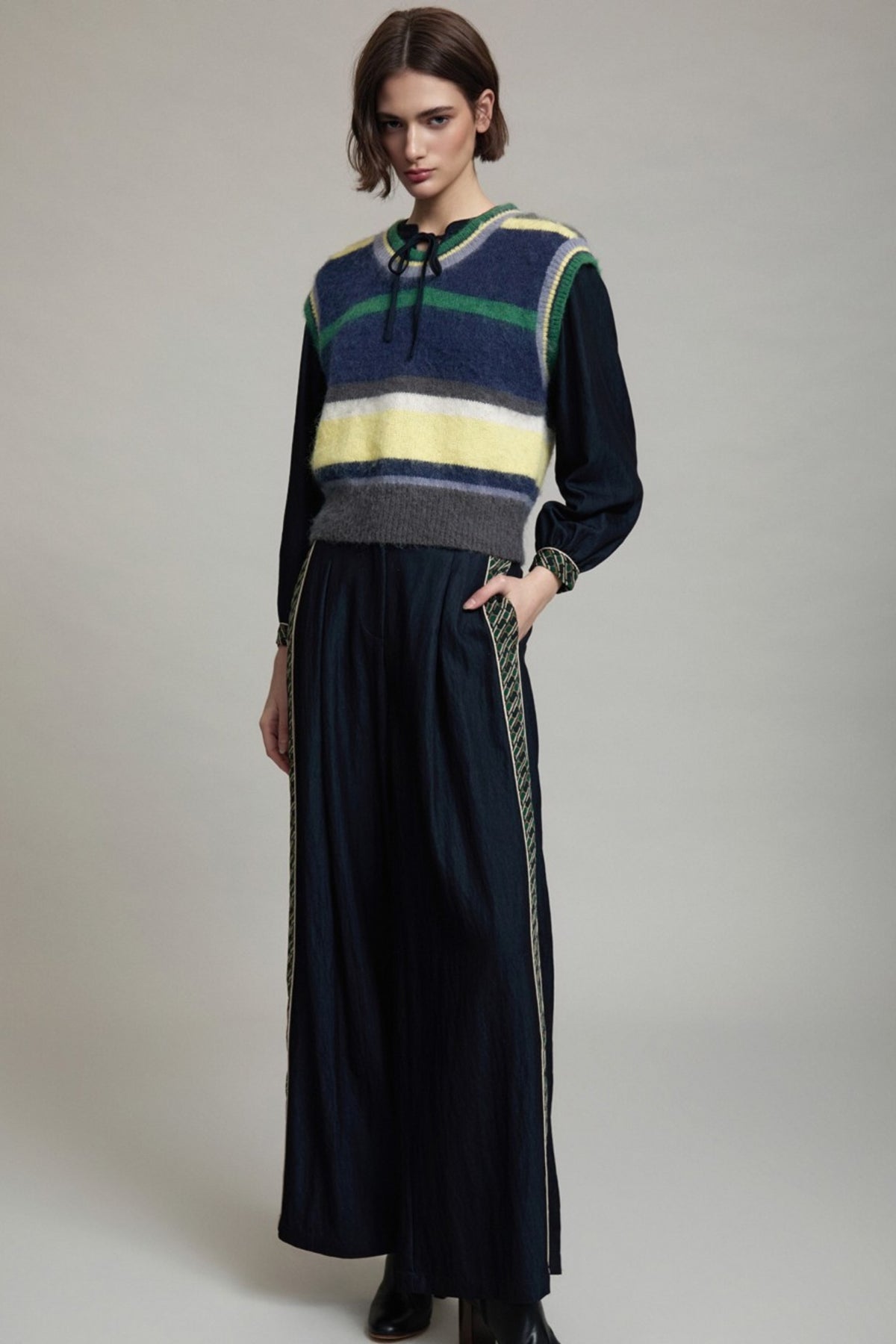 Stripe Knit Vest