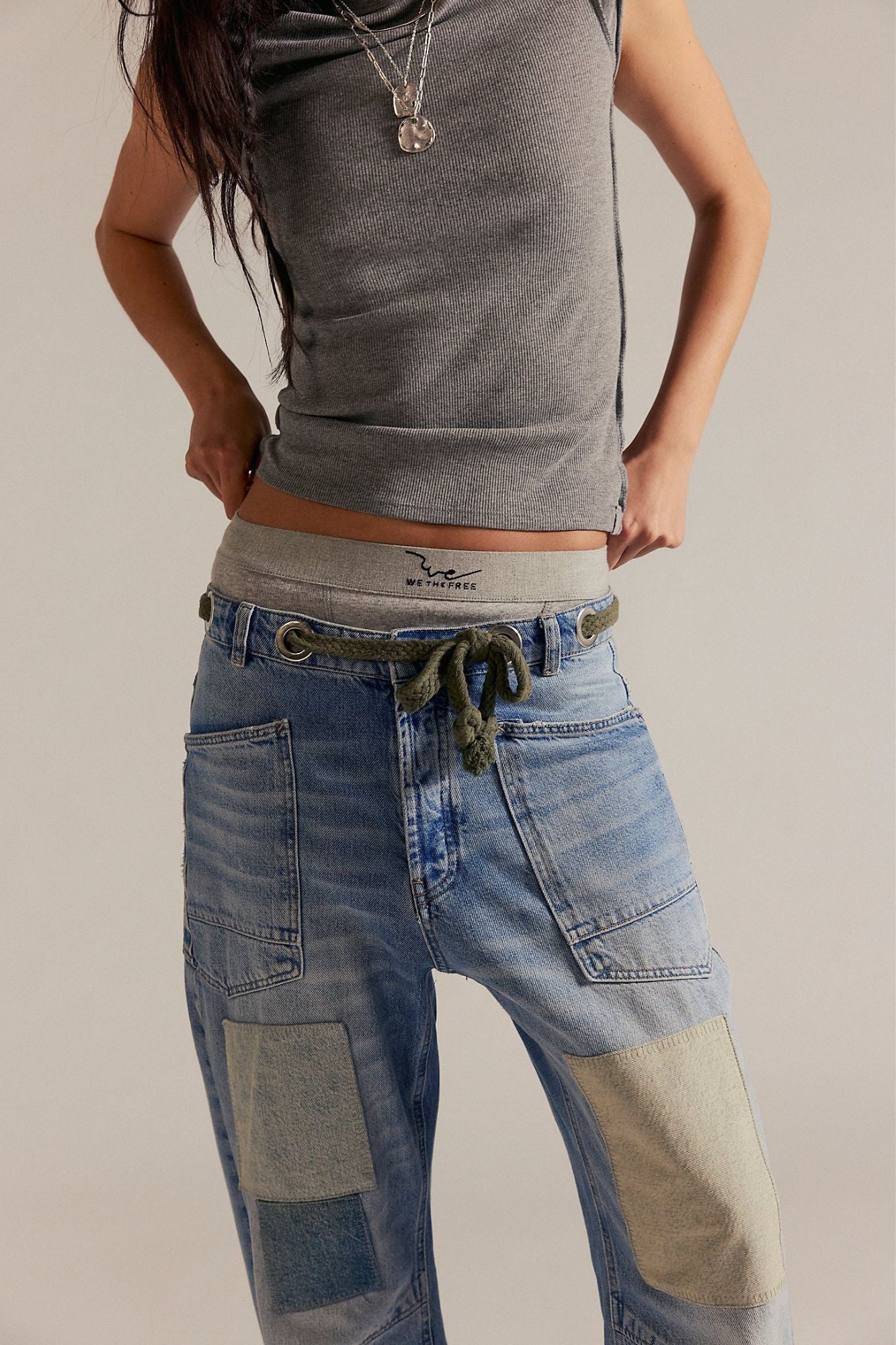 Moxie Pull-On Barrel Jeans