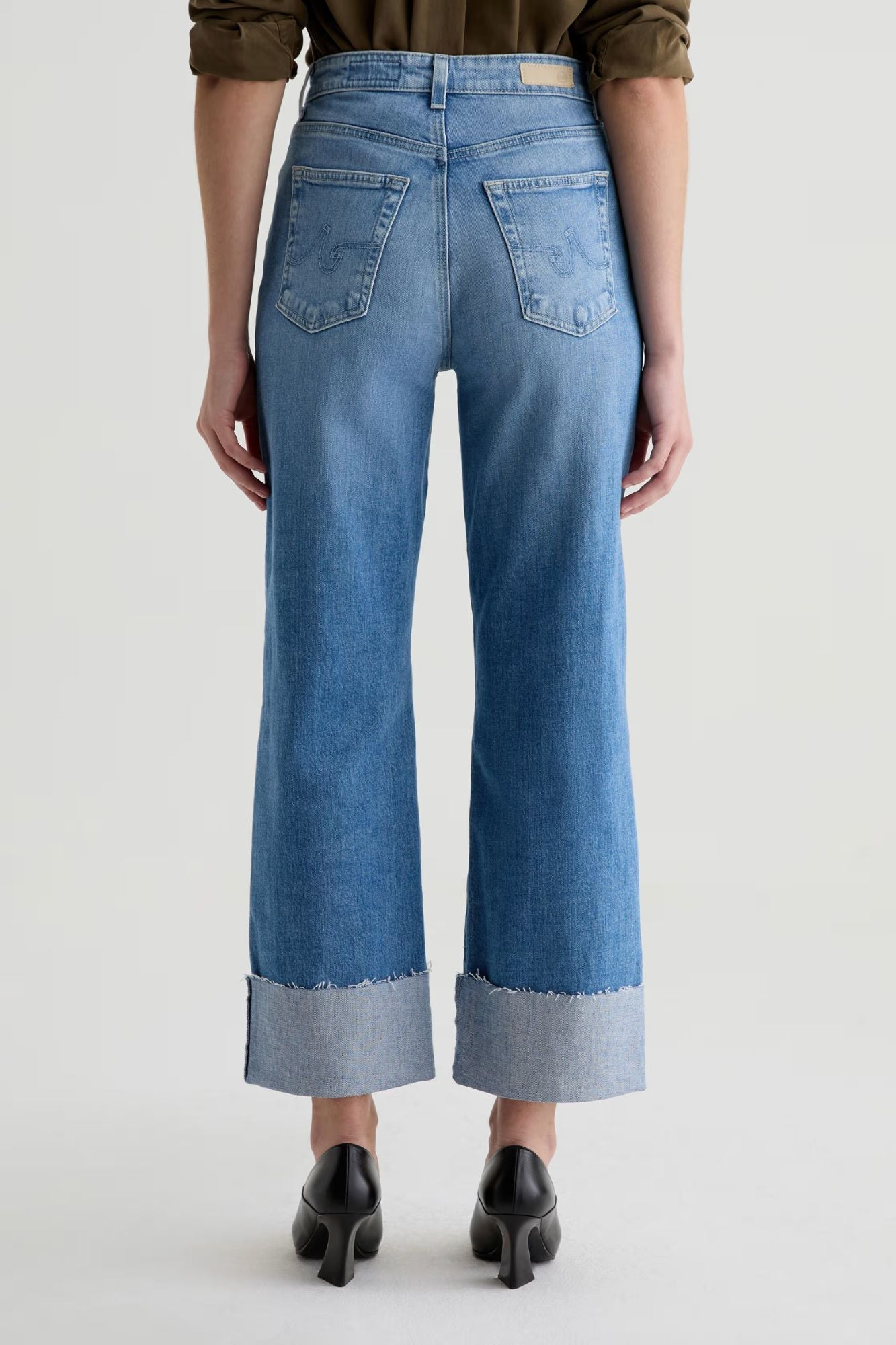 Kora Ankle Cuffed High-Rise Wide Leg