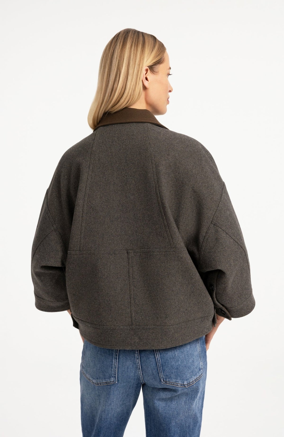 Oversized Wool Mix Jacket