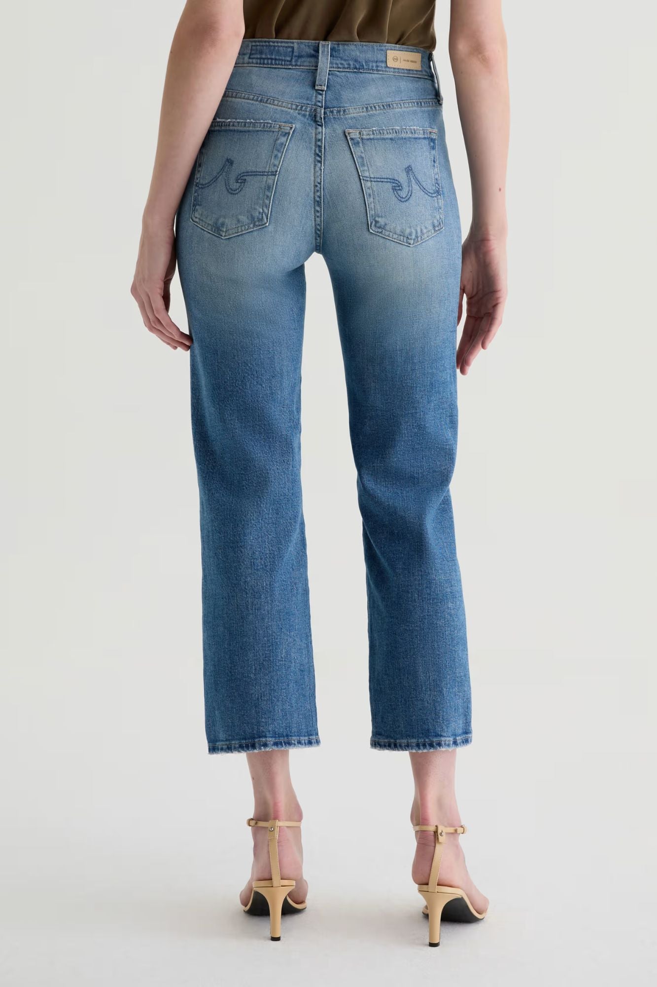 Brinley Crop Mid-Rise Straight Leg