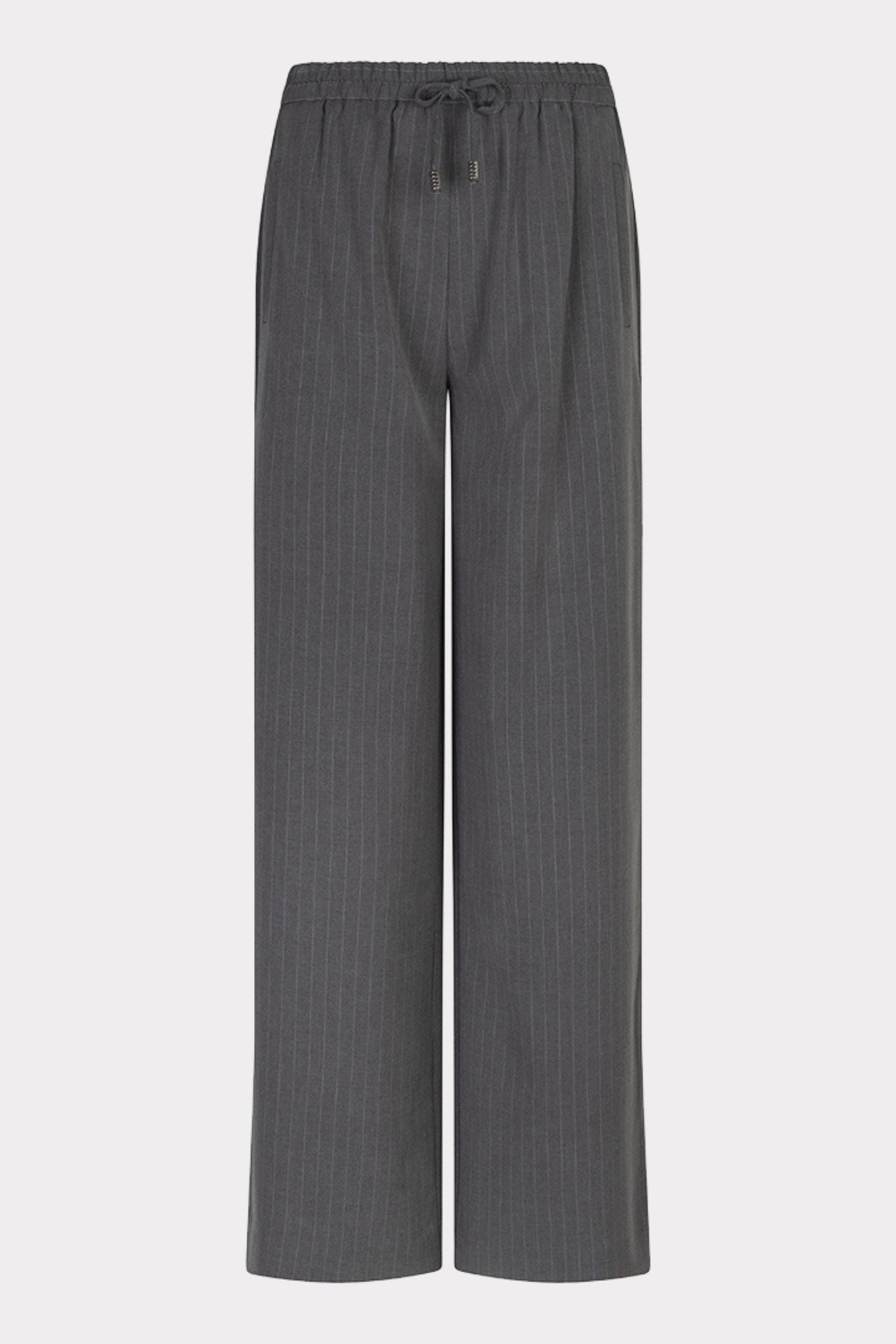Trousers Drawstrings Pinstripe
