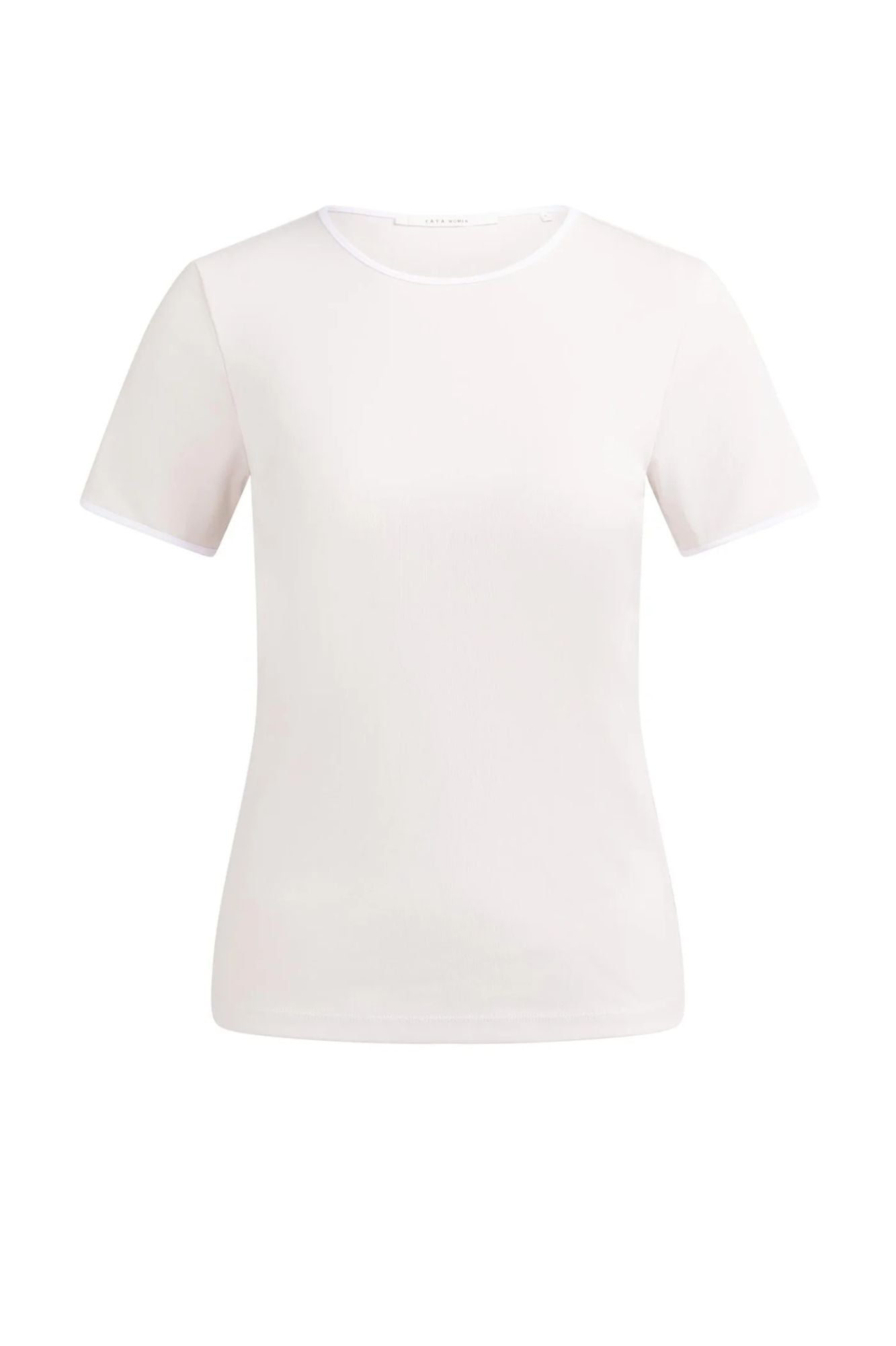 T-Shirt With Contrast Binding