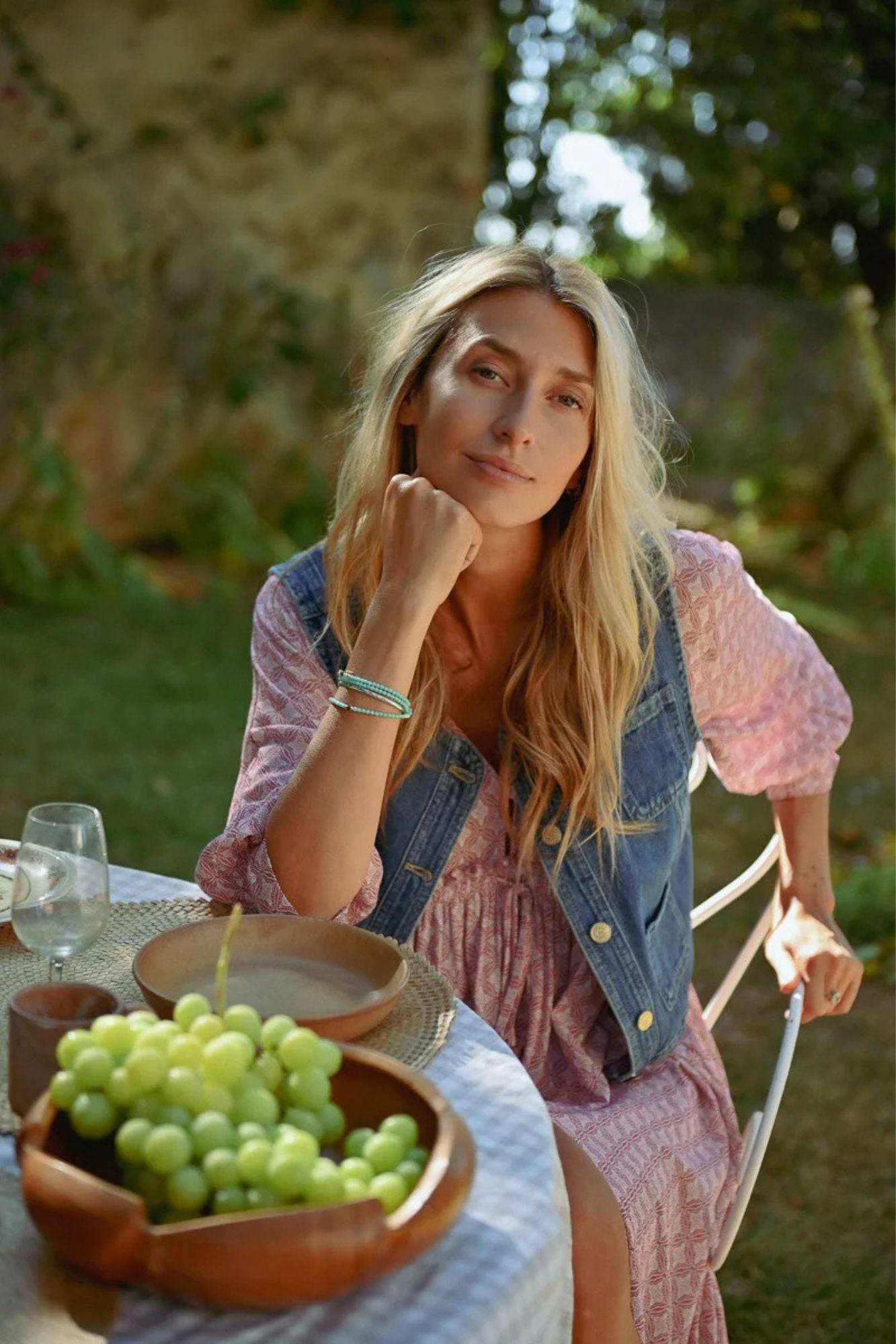 Clover Denim Vest