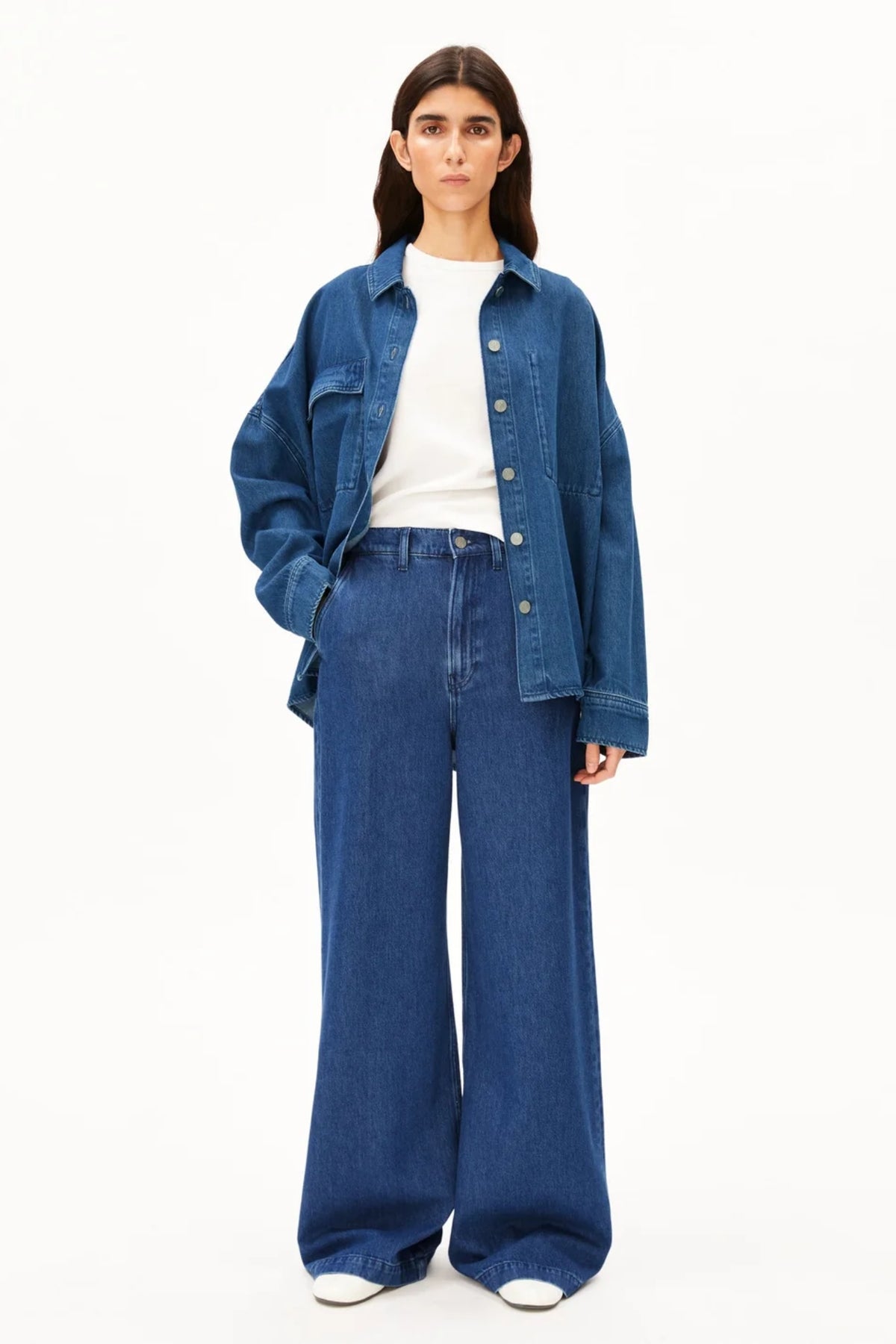 Wide Leg Denim Pant