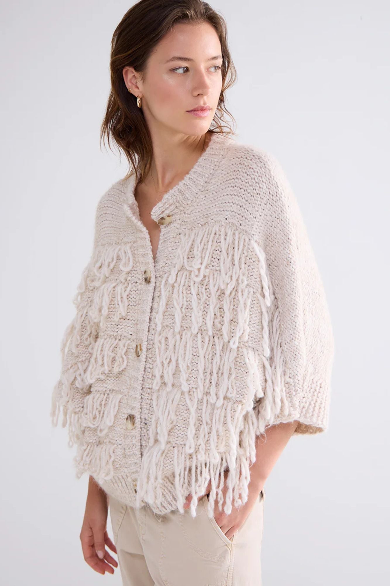 Fret Fringe Sweater