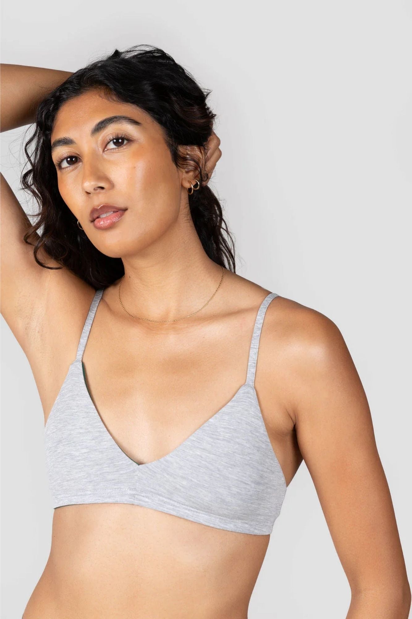 Triangle Mineral Bra | Grey
