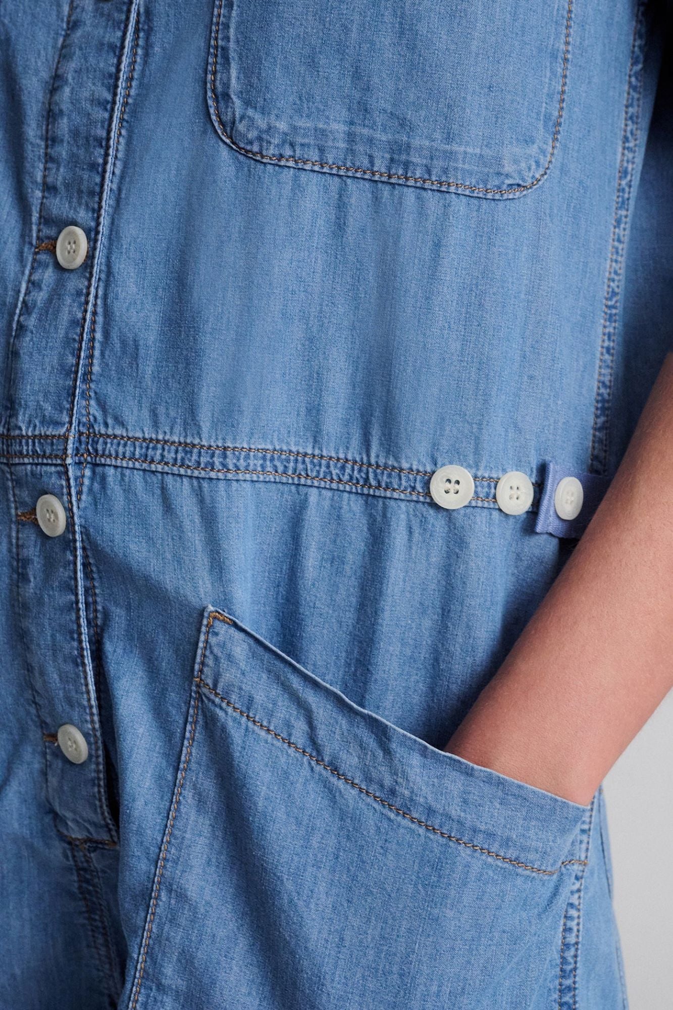 Noreen Denim Romper