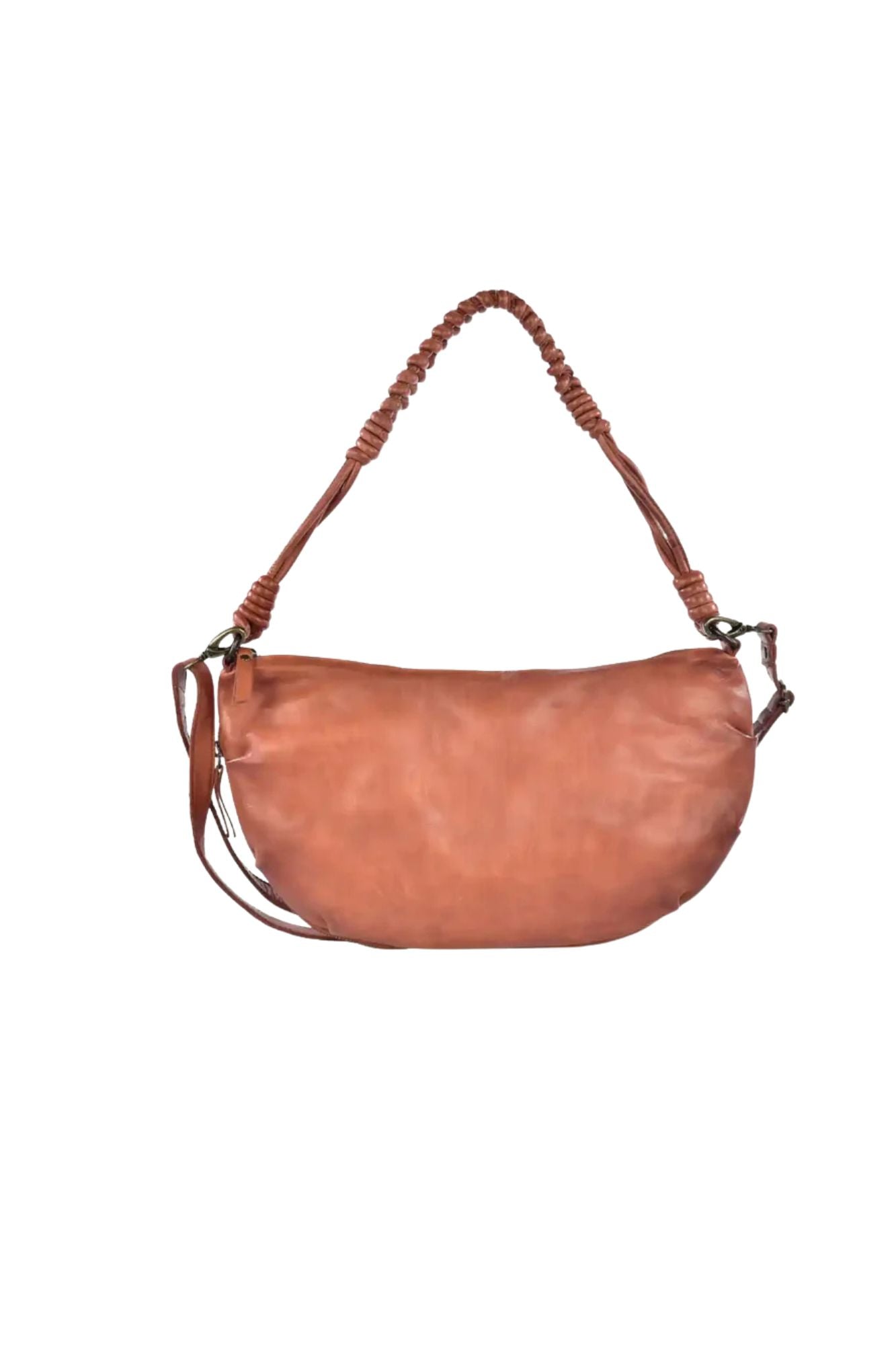 Luce Washed Leather Hobo Bag