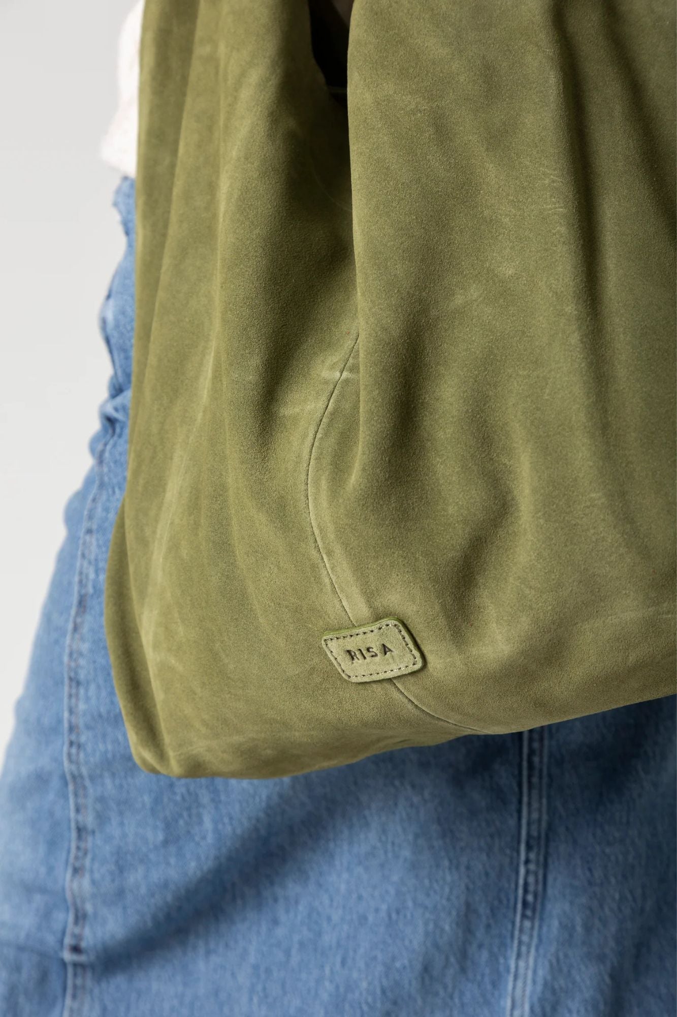 Knot Suede Shoulder Bag