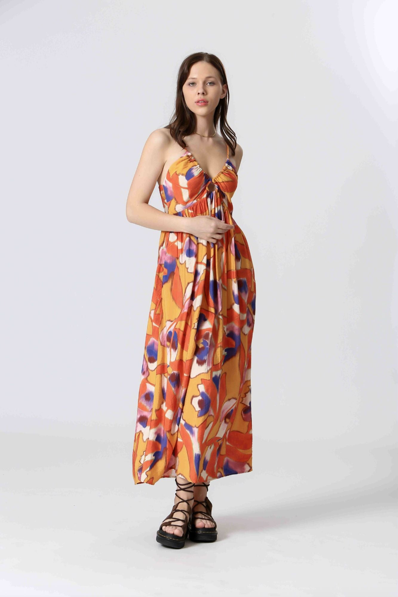 Long Printed Dress