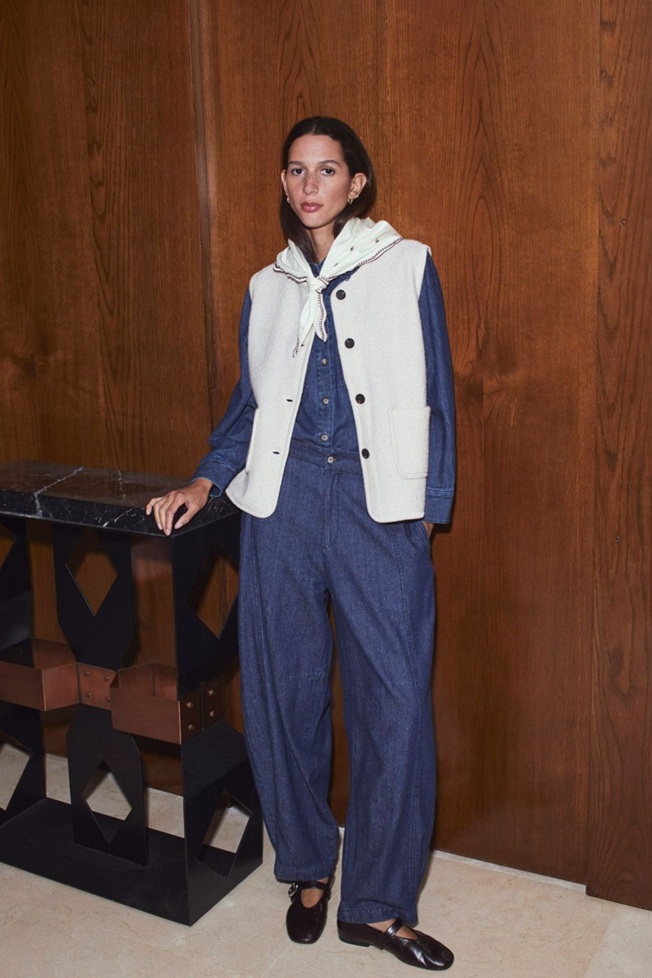 Balloon Denim Trousers