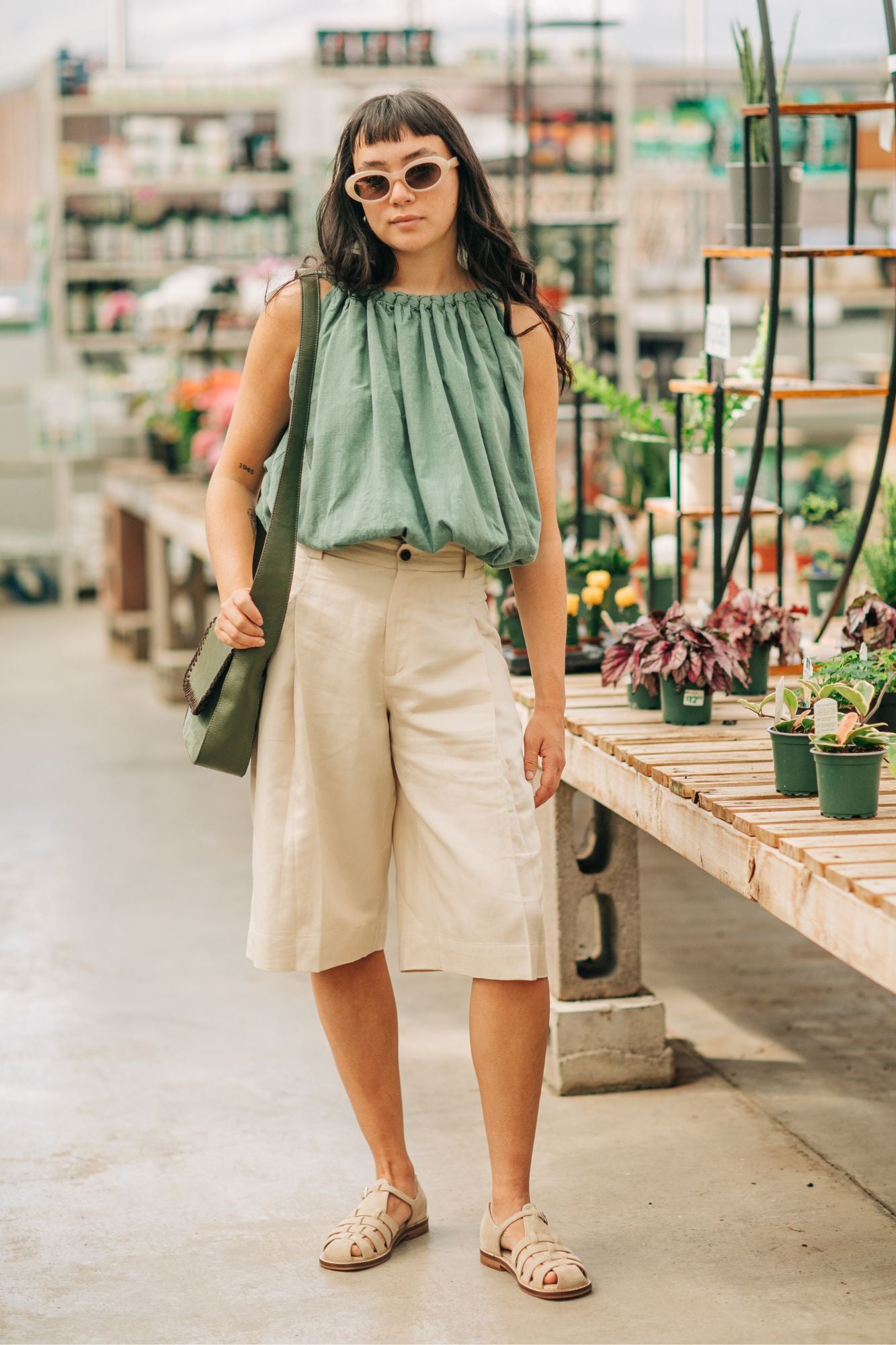 Cotton Ruffled Volume Top