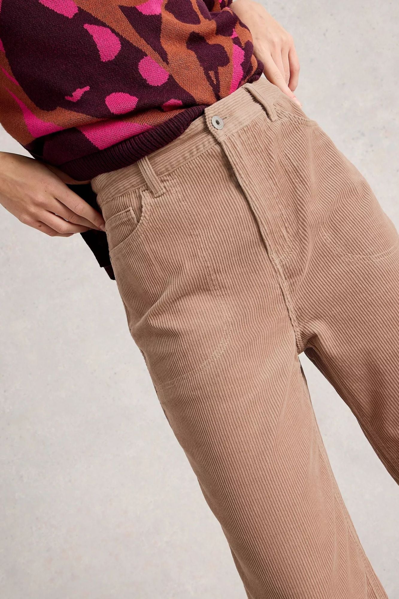 Tia Cord Wide Leg Crop