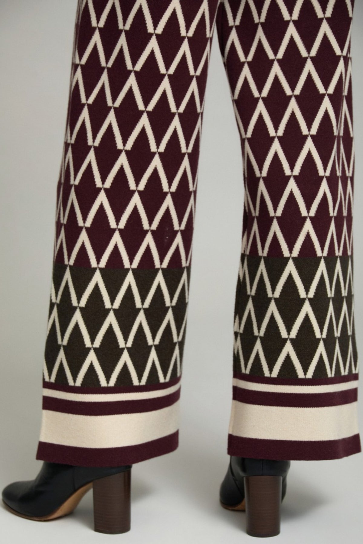 Geometric Jacquard Pants