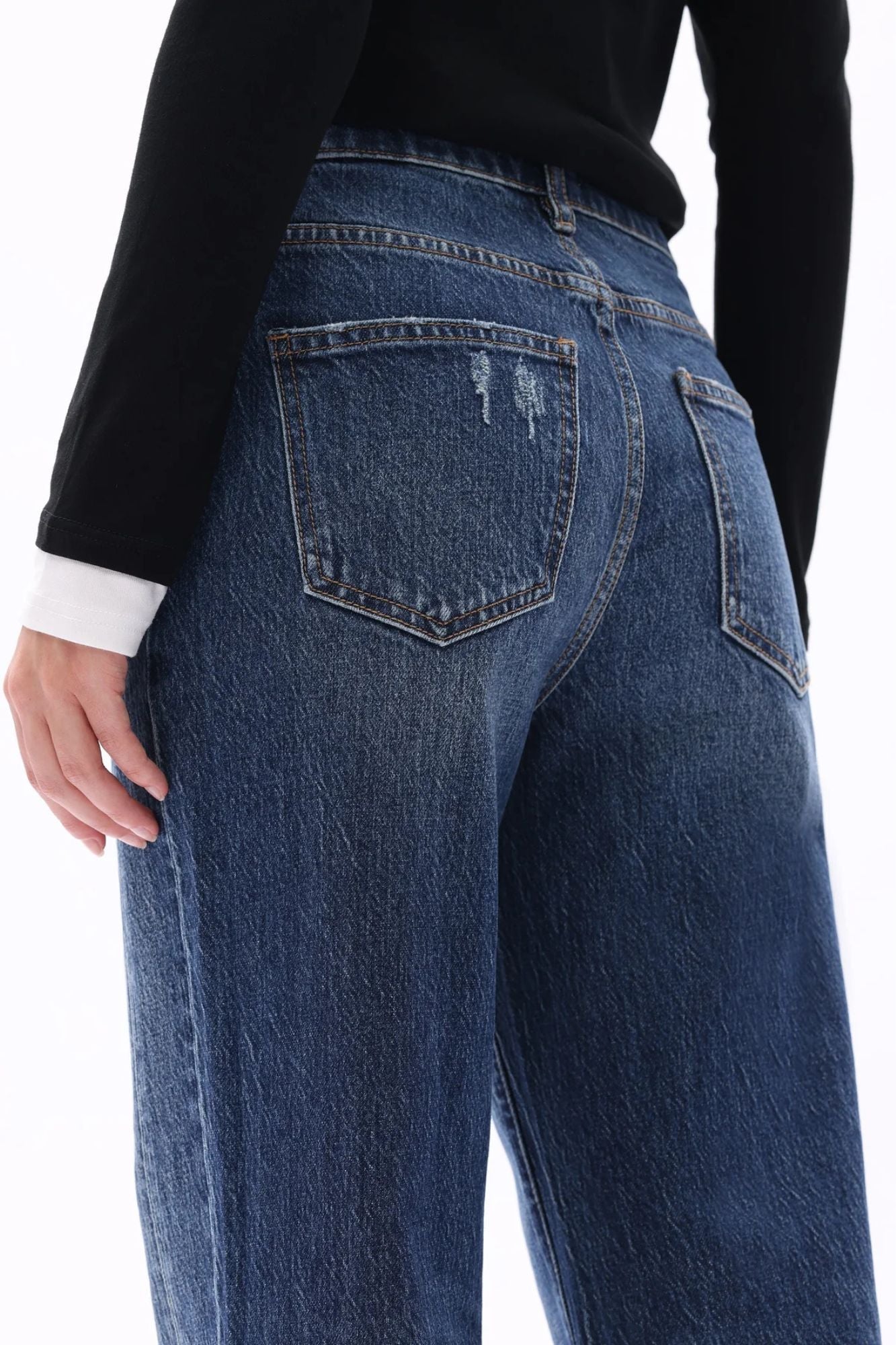 High Rise Straight Leg Jean